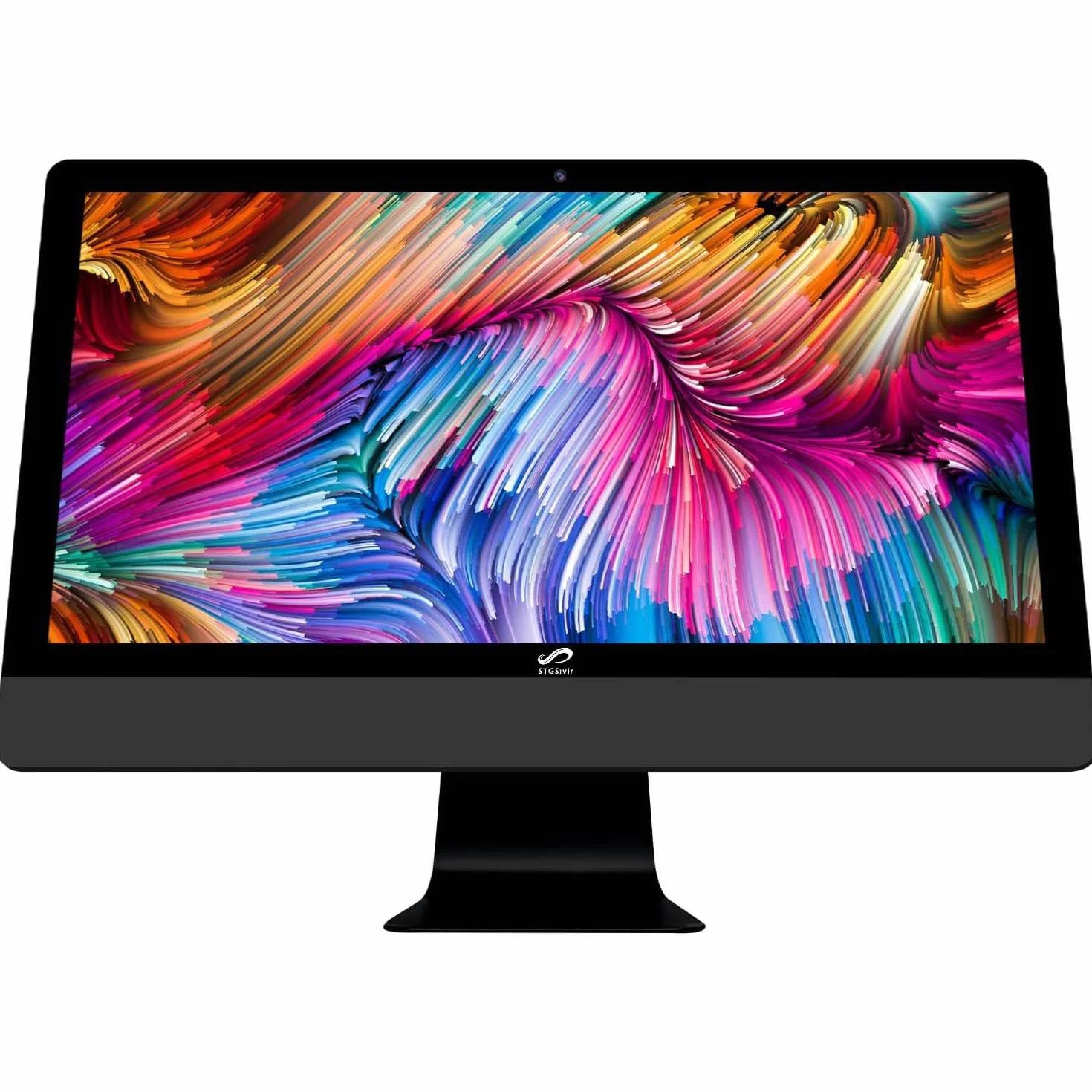 STGsivir All in One PC, Ordenador Todo en uno，Pantalla FHD de 24", Core i7 hasta 4.0 GHz, 16GB RAM, 1 TB SSD, WiFi, BlueTBoth 5.0, Windows11 Pro, Negro