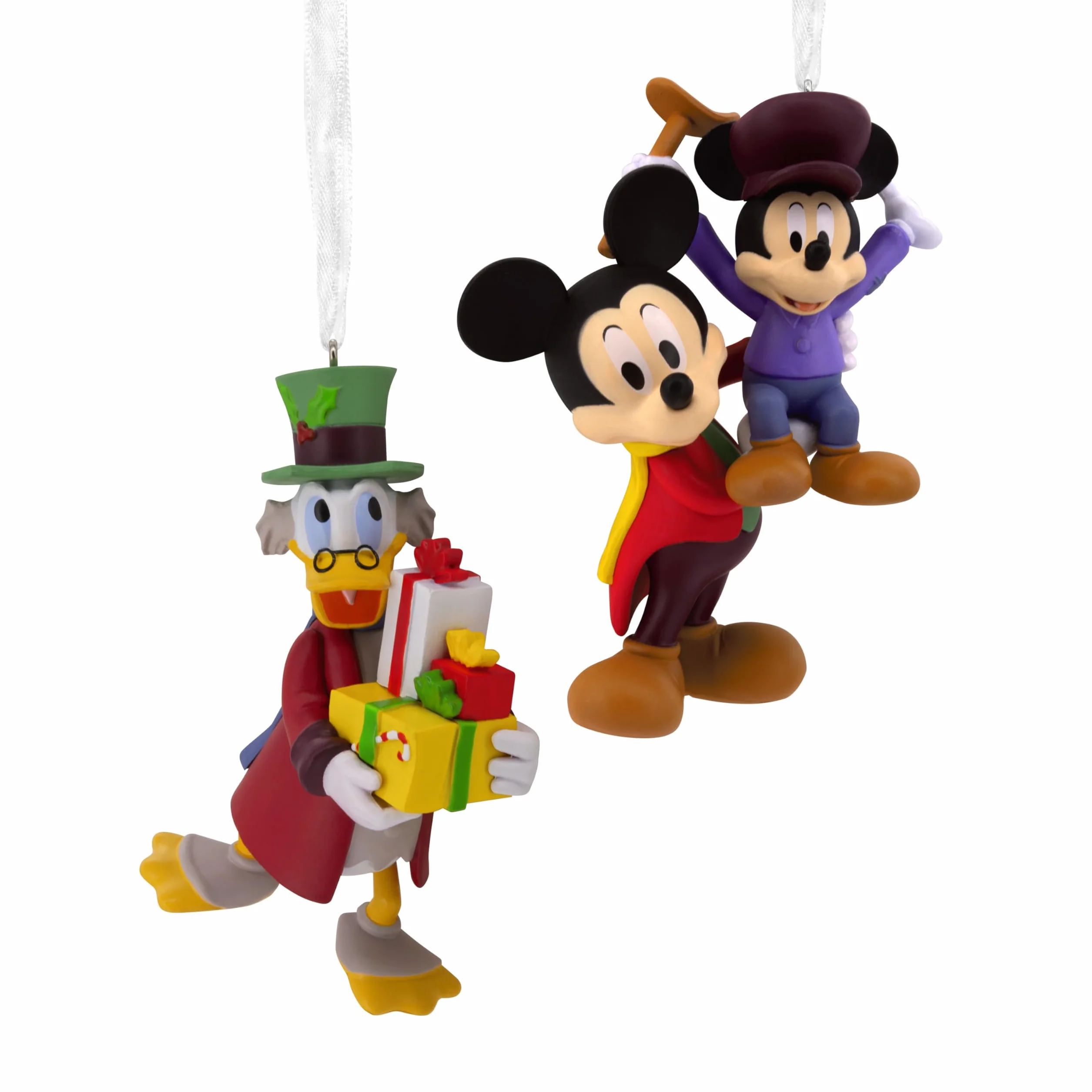 Hallmark Storied Moments, Adorno de Navidad Colgante El Cuento de Navidad de Mickey, Disney Mickey Mouse, Decoración de Árbol