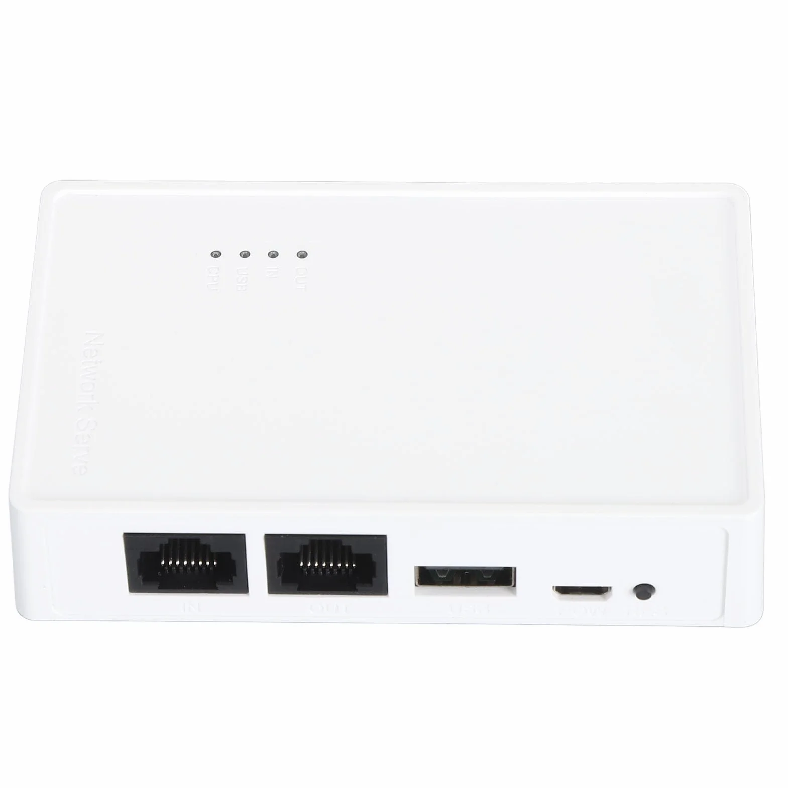 Dpofirs Servidor de Impresoras de Red USB 2.0, Operación Fácil de 480Mbps White WiFi WiFi Print Server Mejora la Eficiencia 10/100Mbps Puente LAN para el Hogar para 4 Impresoras