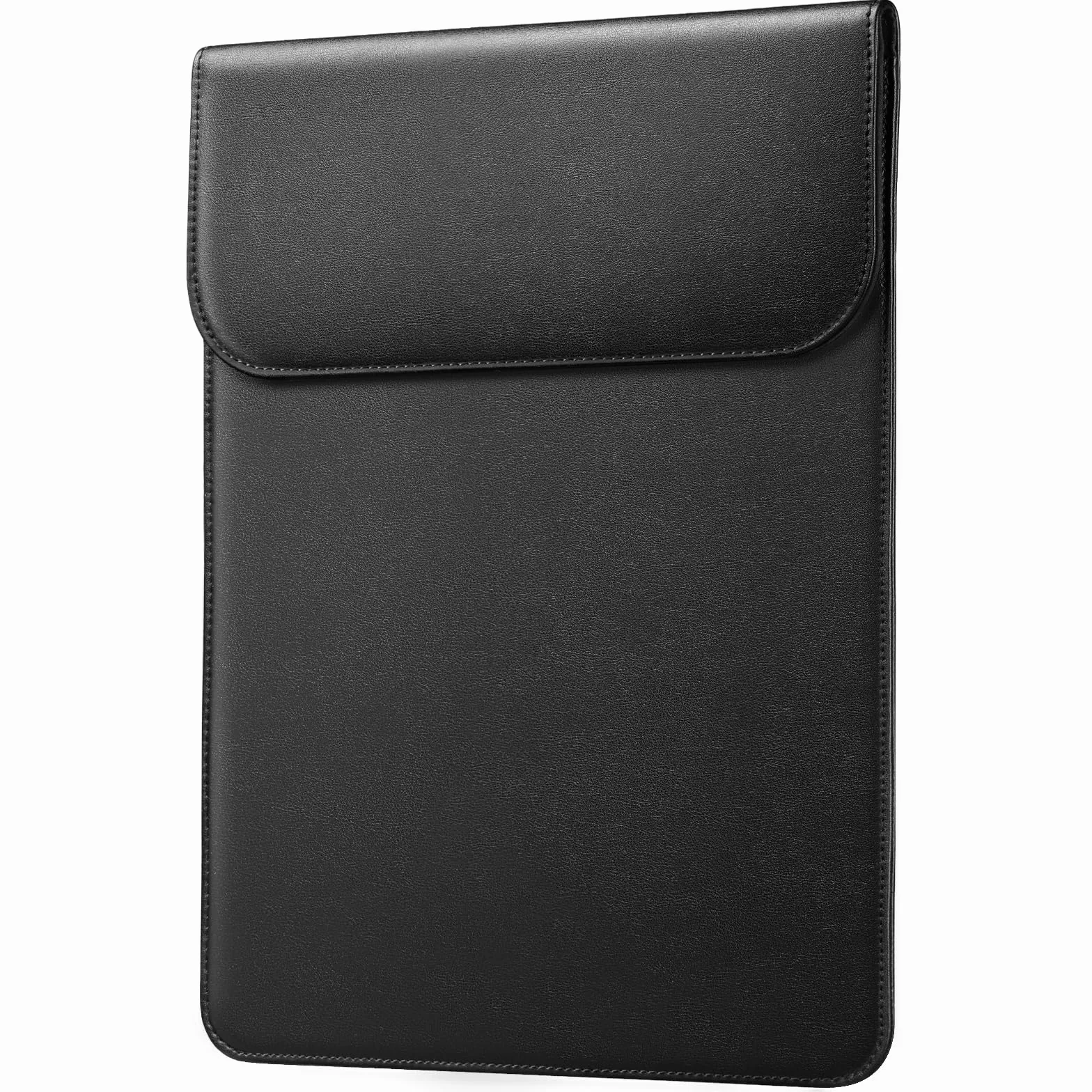 JETech Funda Slim Portatil para MacBook Neo (A18 Pro), MacBook Air 13 Pulgadas (M2/M3/M4/M5) 2022-2026, MacBook Pro 13 Pulgadas (M1/M2) 2016-2022, Funda de Cuero PU (Negro)