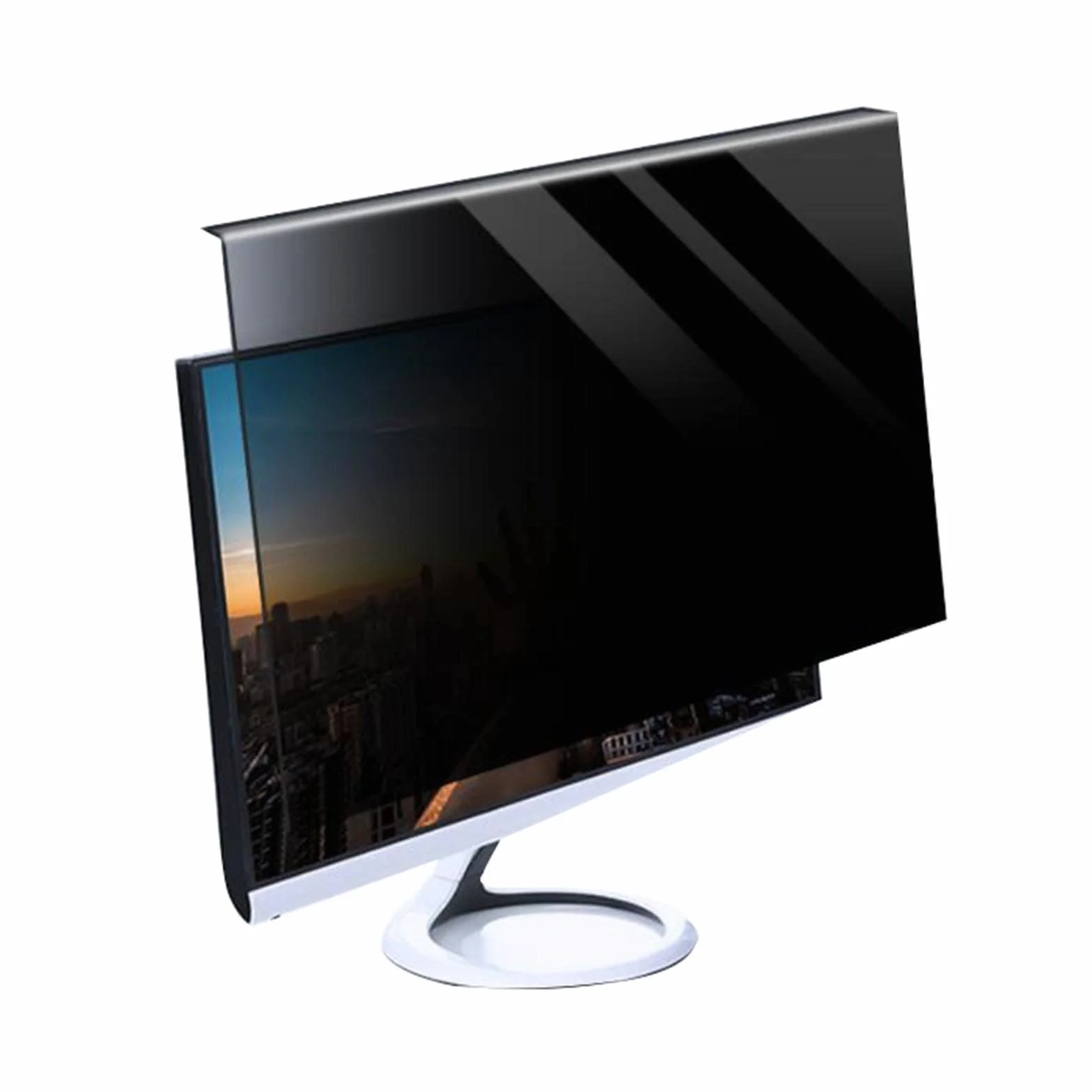 LIGUOYI Colgando Filtro De Privacidad, Protector De Pantalla para Monitor Ancha De Ordenador, Filtro De Pantalla con Antimicrobiano, Antirreflectante UV Y Antis Luz Azul, Antis-arañazos