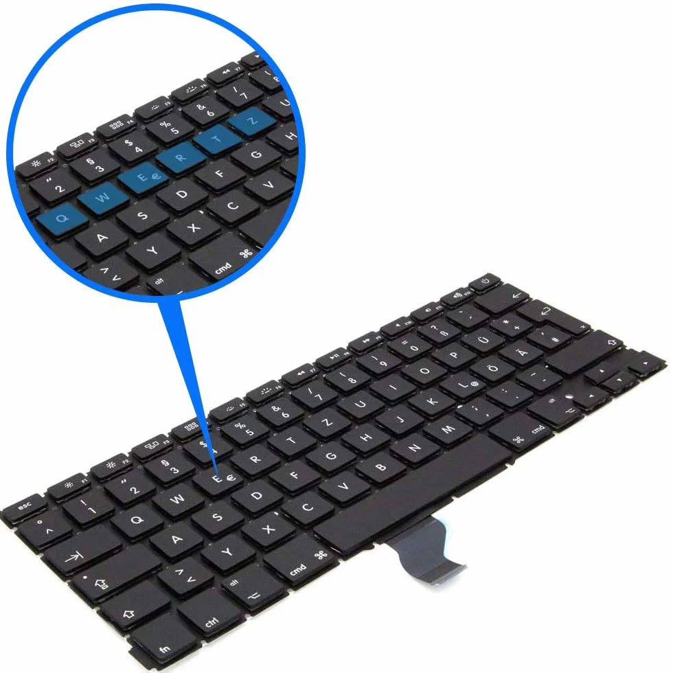 MMOBIEL Repuesto de Teclado QWERTZ Compatible con MacBook Pro A1286 15” 2008-2012