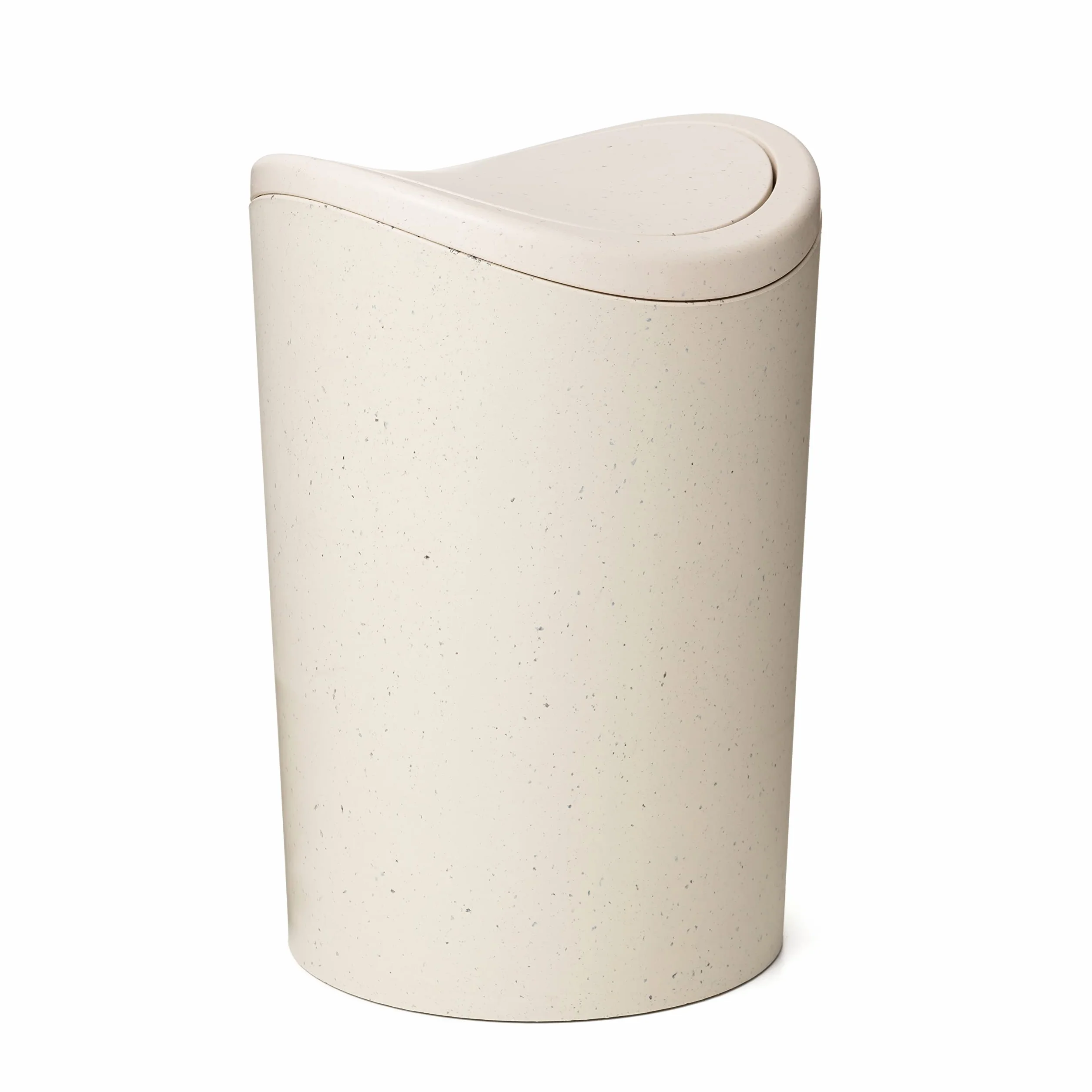 Tatay Papelera Baño con Tapa Basculante | Capacidad 6L | Diseño Compacto y Moderno | Material Resistente y Fácil de Limpiar | Fabricado en España | Medidas 19 x 19 x 28 cm – Ecohome
