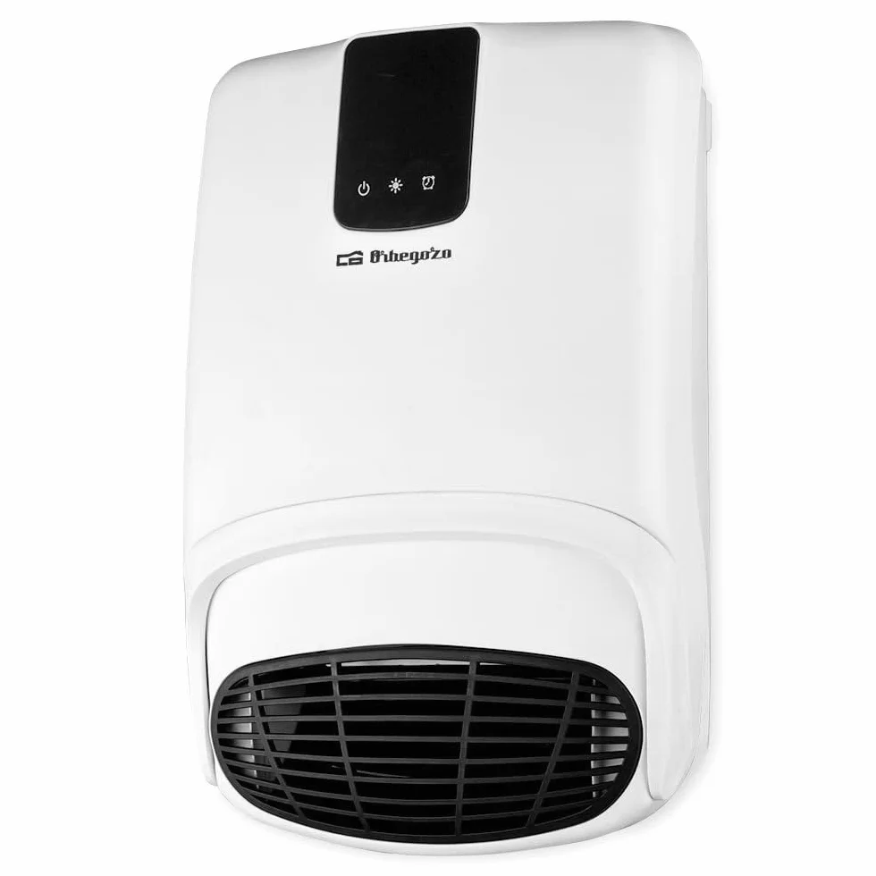 Orbegozo FB 2200 - Calefactor para baño, Accesorio Toalla, Programable, Termostato digital, 2 niveles de potencia, IP-23, Protección Sobrecalentamiento, 2000 W