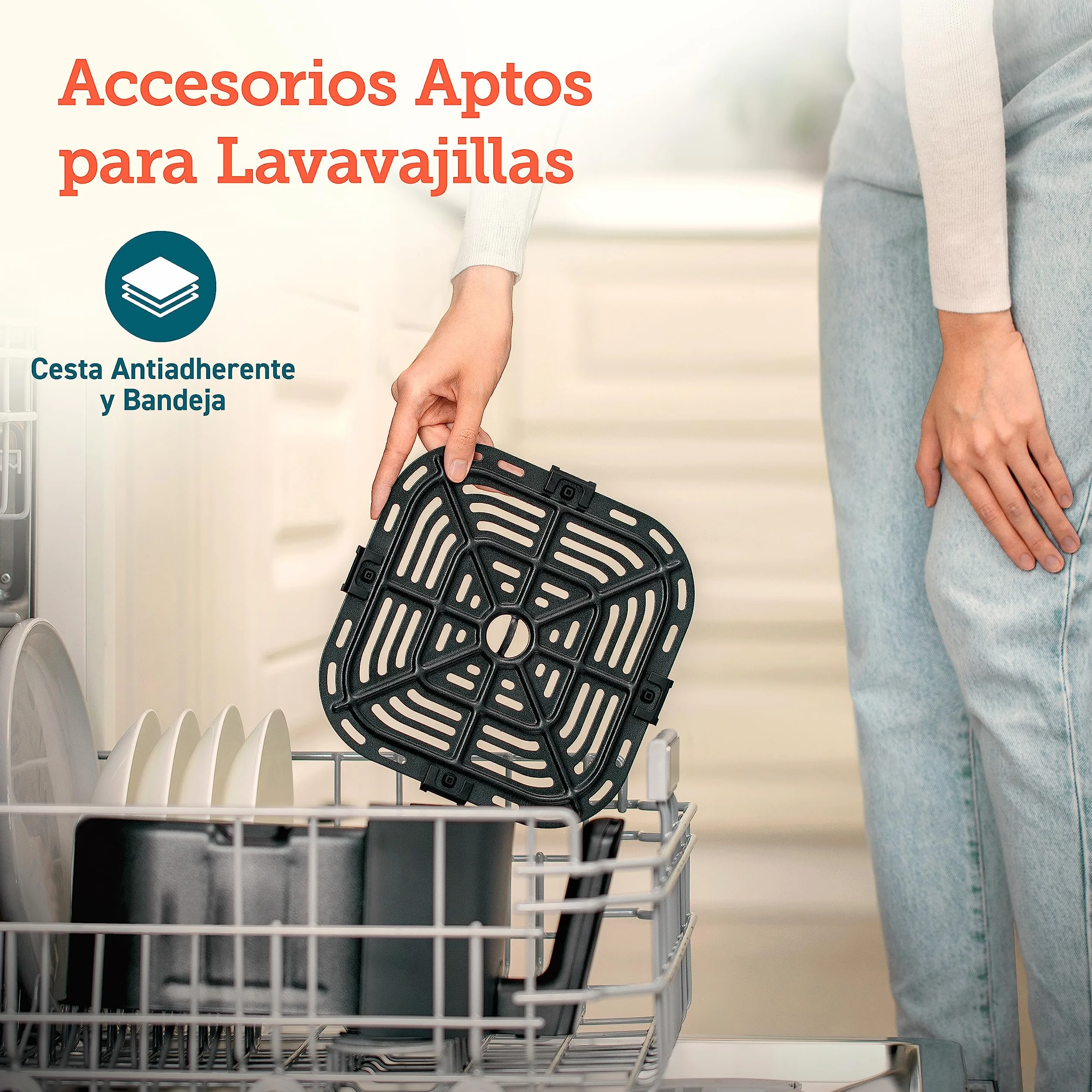Cosori Freidora de Aire 4,7L 230°C Air Fryer 9 Programas Panel Táctil Gris L501