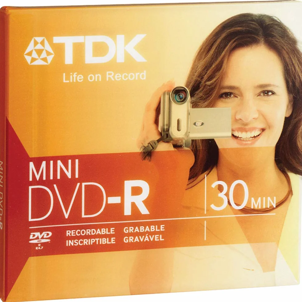 Mini DVD-R Blank, 2X 1.4 GB, 8cm