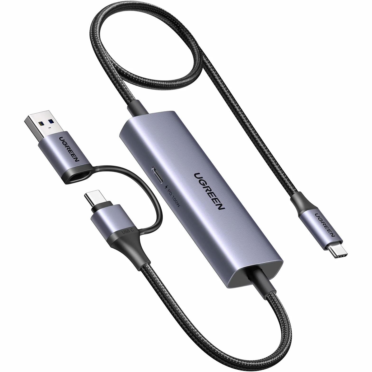 UGREEN Capturadora Vídeo HDMI USB C 3.0 4K 30Hz PD 100W Tarjeta Captura 2K 1080P 60FPS Grabación de Streaming en Bucle Compatible con Switch PS5 PS4 Xbox TV Stick DSLR iPad Pro PC