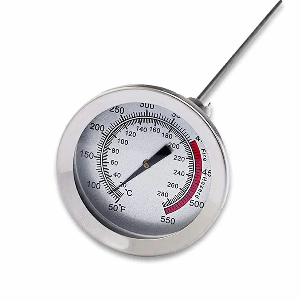 Sonda larga de acero inoxidable para freidora de aceite termómetro de barbacoa temperatura