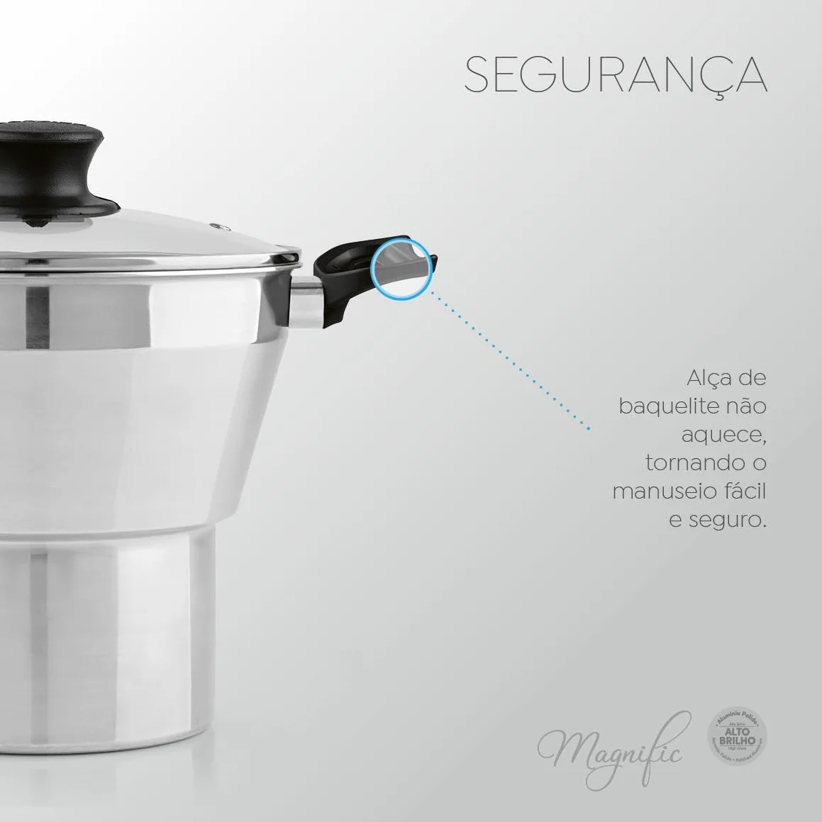 Panelux Cuscuzeiro Conico Alumínio Polido 18cm