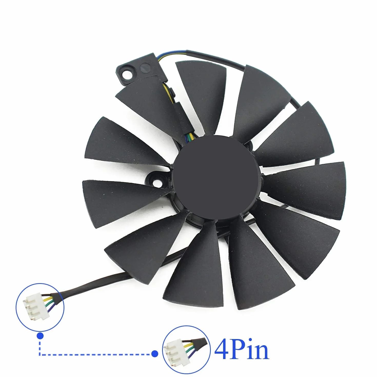 Ventilador de tarjeta GPU FDC10U12S9-C T129215SH 4Pin RTX 2060 2070 2080 para ventilador de tarjeta ASUS GeForce RTX2080Ti (1 par)