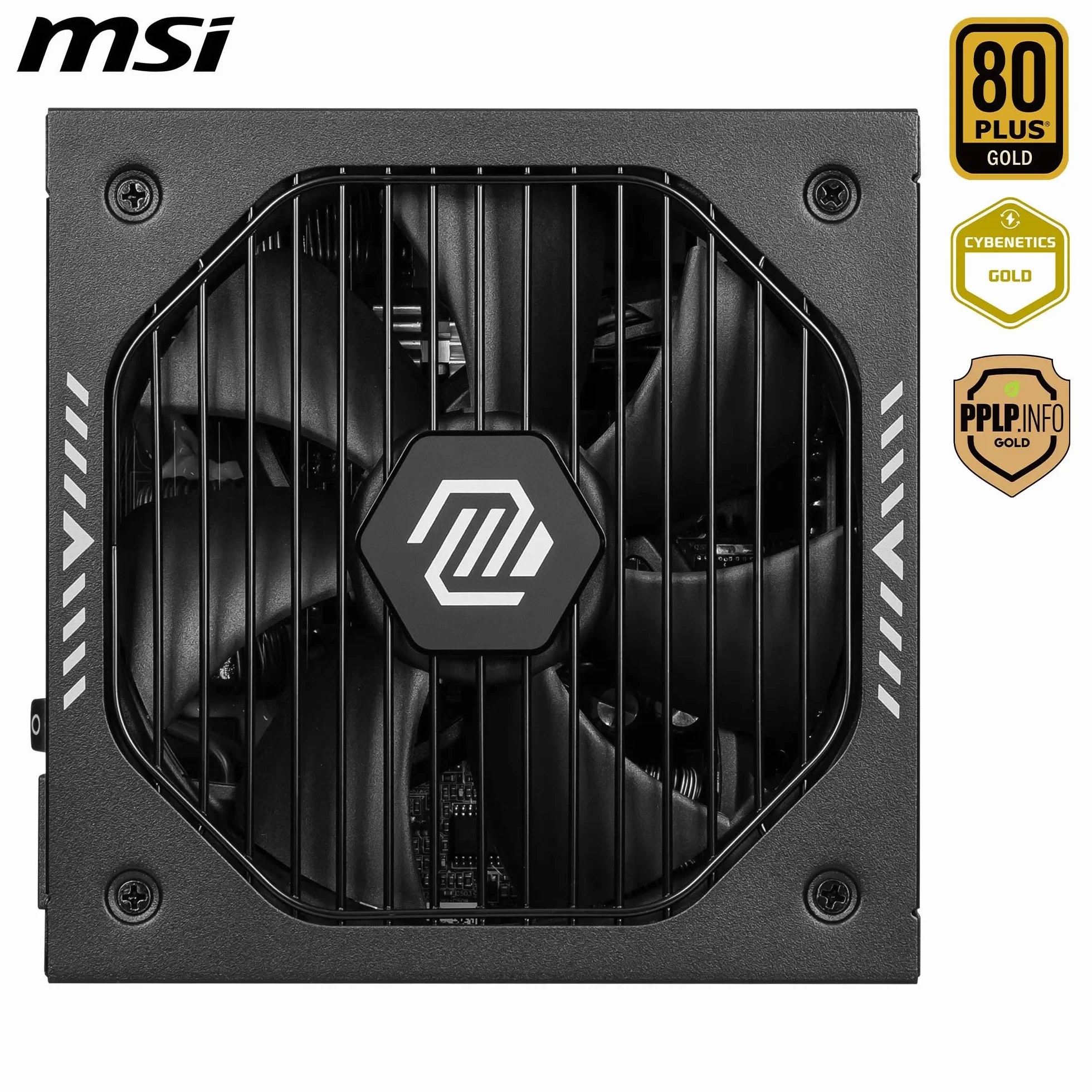 MSI mag A650GLS PCIE5, Fuente de alimentación, 650W, 80 Plus Gold, ATX 3.1, Soporte GPU PCIe 5.1, 12V-2x6 Nativo, Conector 12V-2x6 Bicolor, Fuente de alimentación ATX, Cables con Cubierta en Relieve