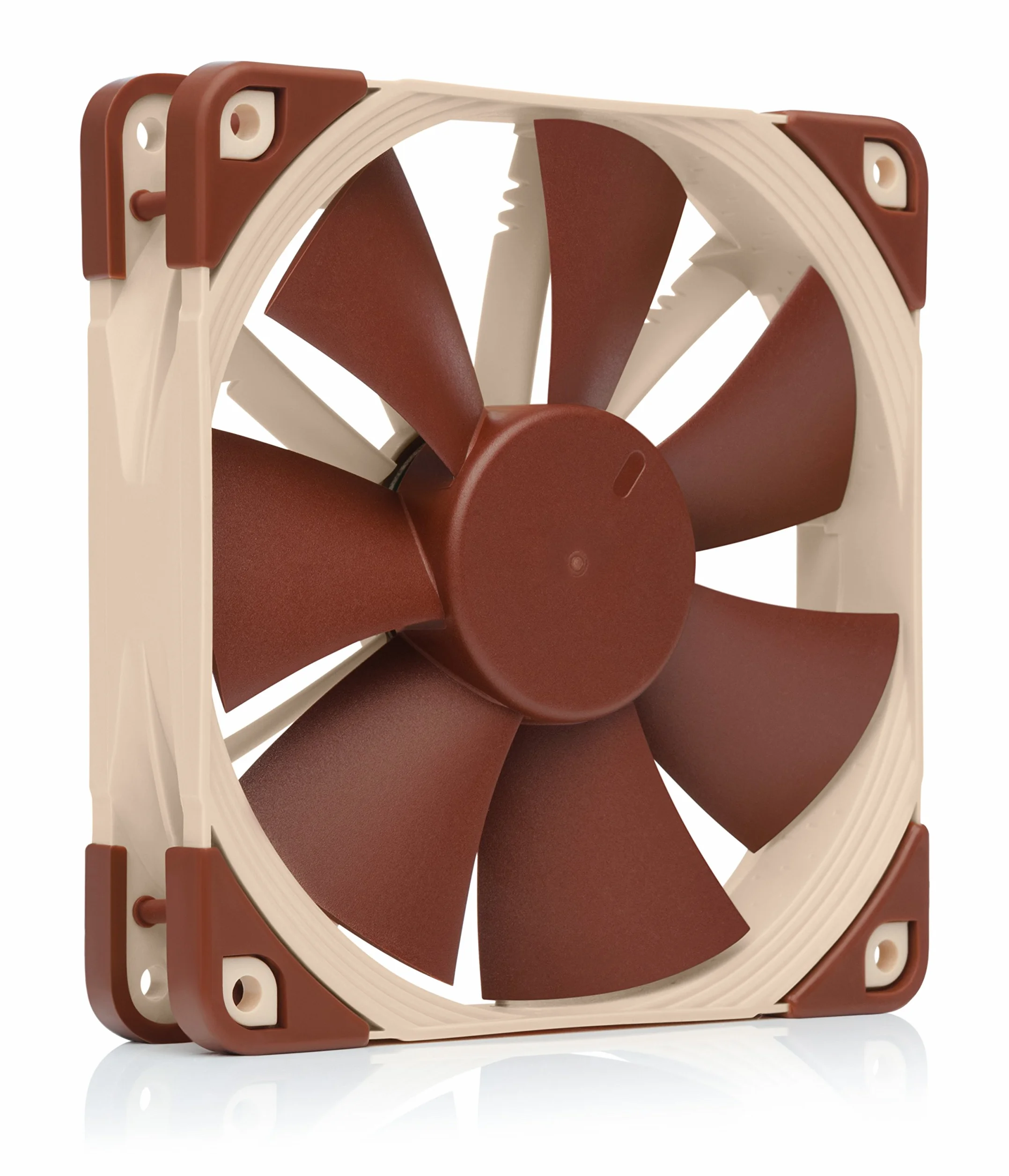 Noctua NF-F12 5V PWM, Ventilador Silencioso con Cable Adaptador USB, 4 Pines, Versión de 5V (120 mm, Marrón)