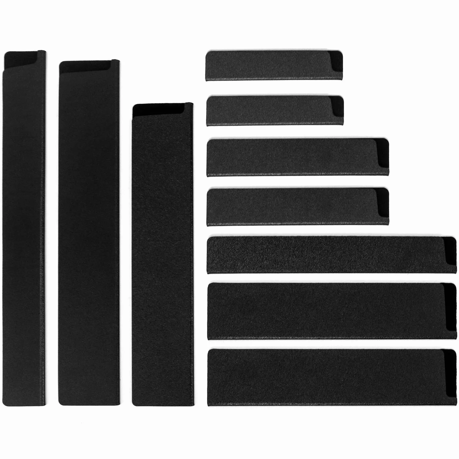 QWORK® 10 Piezas Funda para Cuchillos de Cocina, Funda Protectora Cuchillo, Suave Fieltro Interior