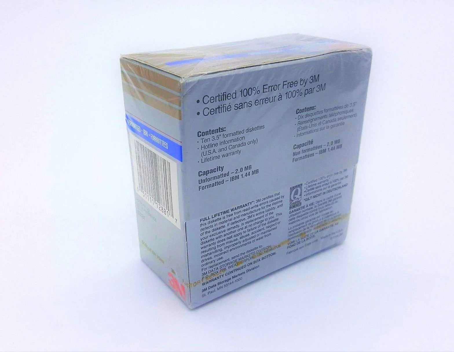 3M High Density DS HD 3.5" Disks (10 Pack), [Importado de UK]