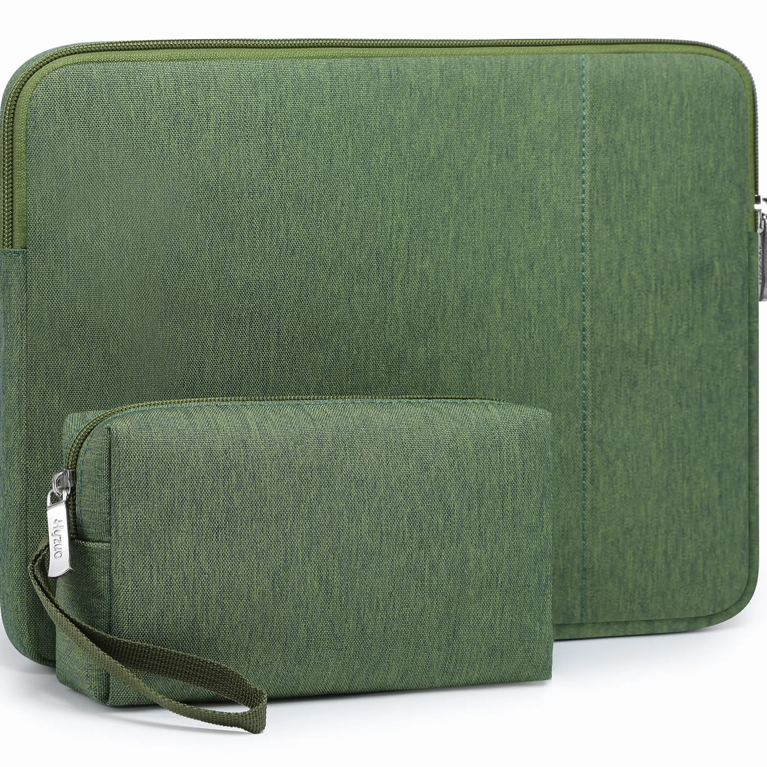 HYZUO 14-15 Pulgadas Funda Bolsa Portátil para MacBook Air 15 M5/M4/M3/M2 A3448 2026-2023, MacBook Pro 15, XPS 14/15 Plus, 15" Surface Laptop, Funda para 14" HP Lenovo ThinkPad Asus Acer, Verde Hierba