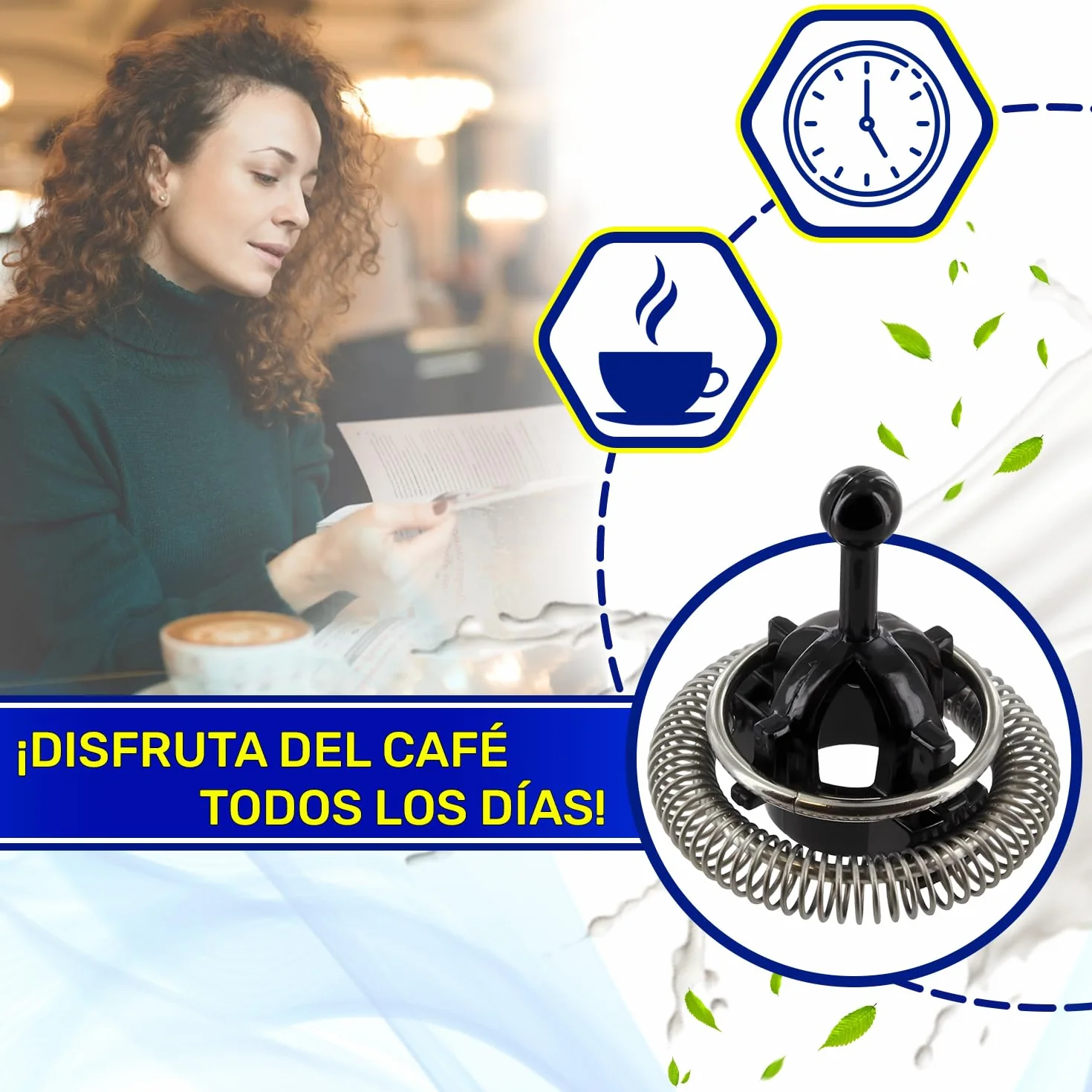 Espumador de Leche para Cafetera Nespresso Krups DeLonghi MONTERAL