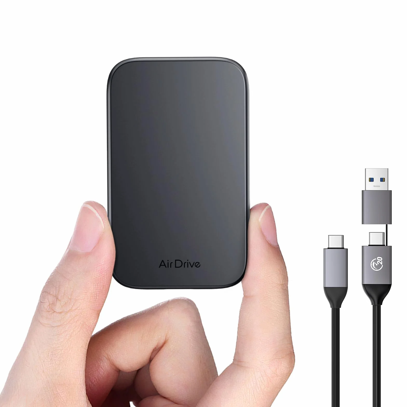 ORICO Disco SSD Externo 2 TB, Ultra Rápido Lectura 2000 MB/s, Escritura 1800 MB/s, USB-C 3.2 Gen2, Almacenamiento Portátil para iPhone 15+, Mac, Ordenador PC, Móvil y Consola de Juegos, Z20