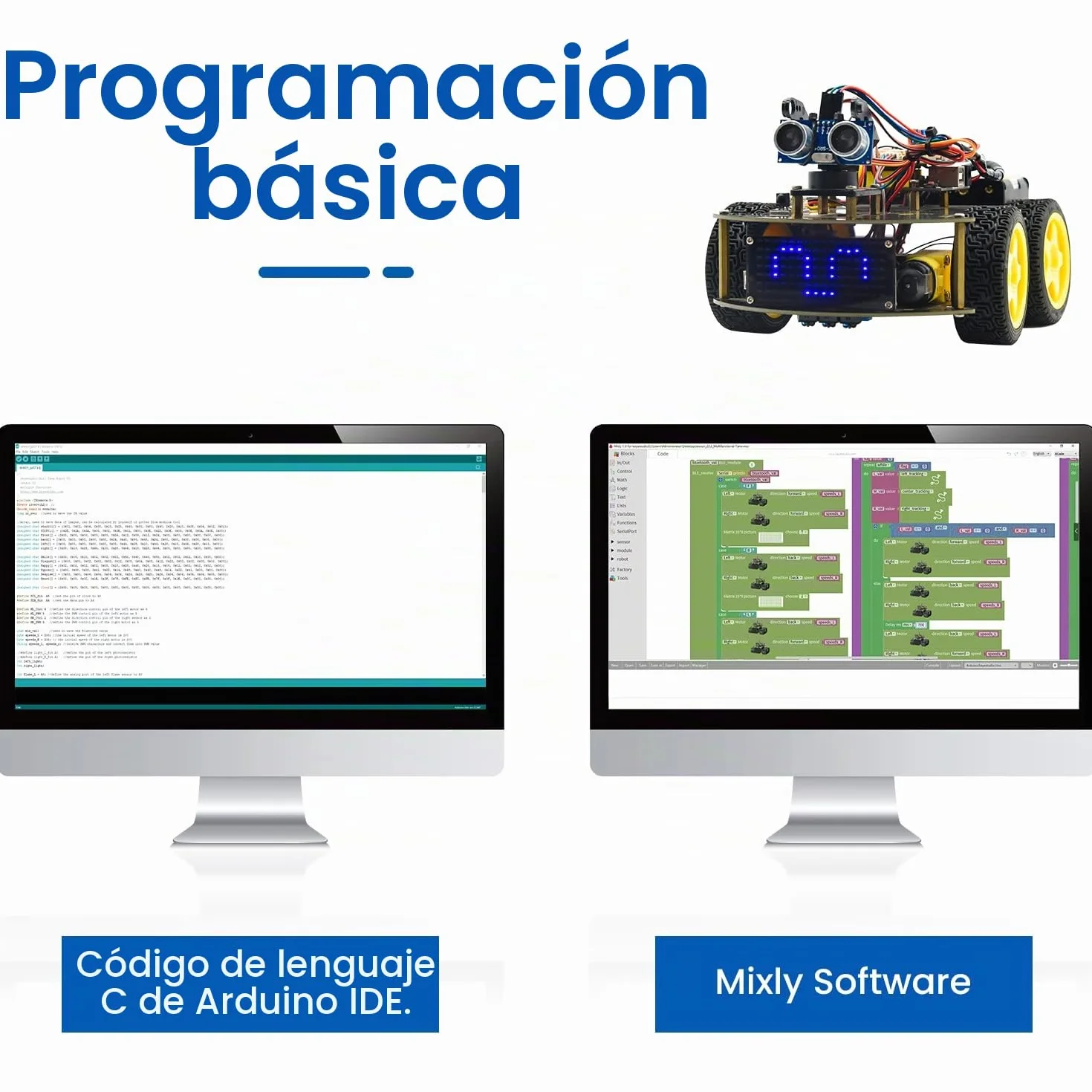 KEYESTUDIO Kit de Arranque de Coche 4WD Car Kit para Arduino IDE, Control Remoto Bluetooth IR, Seguimiento de línea, evitación de obstáculos, etc. Kit de robótica de programación para 14+ Adolescente