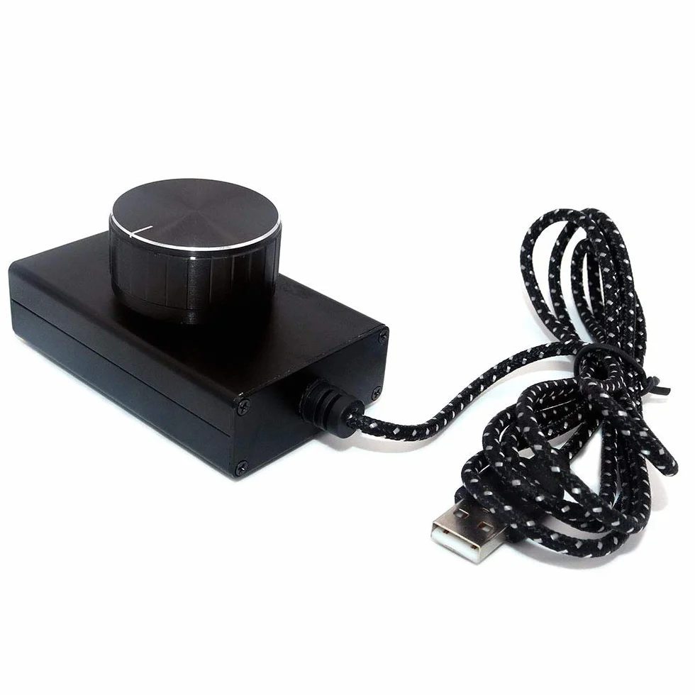 DollaTek Perilla de Control de Volumen USB, ajustador del Controlador de Volumen de Audio de la computadora con función de Silencio de una tecla Compatible con Win7 / 8/10 / XP/Mac/Vista Android