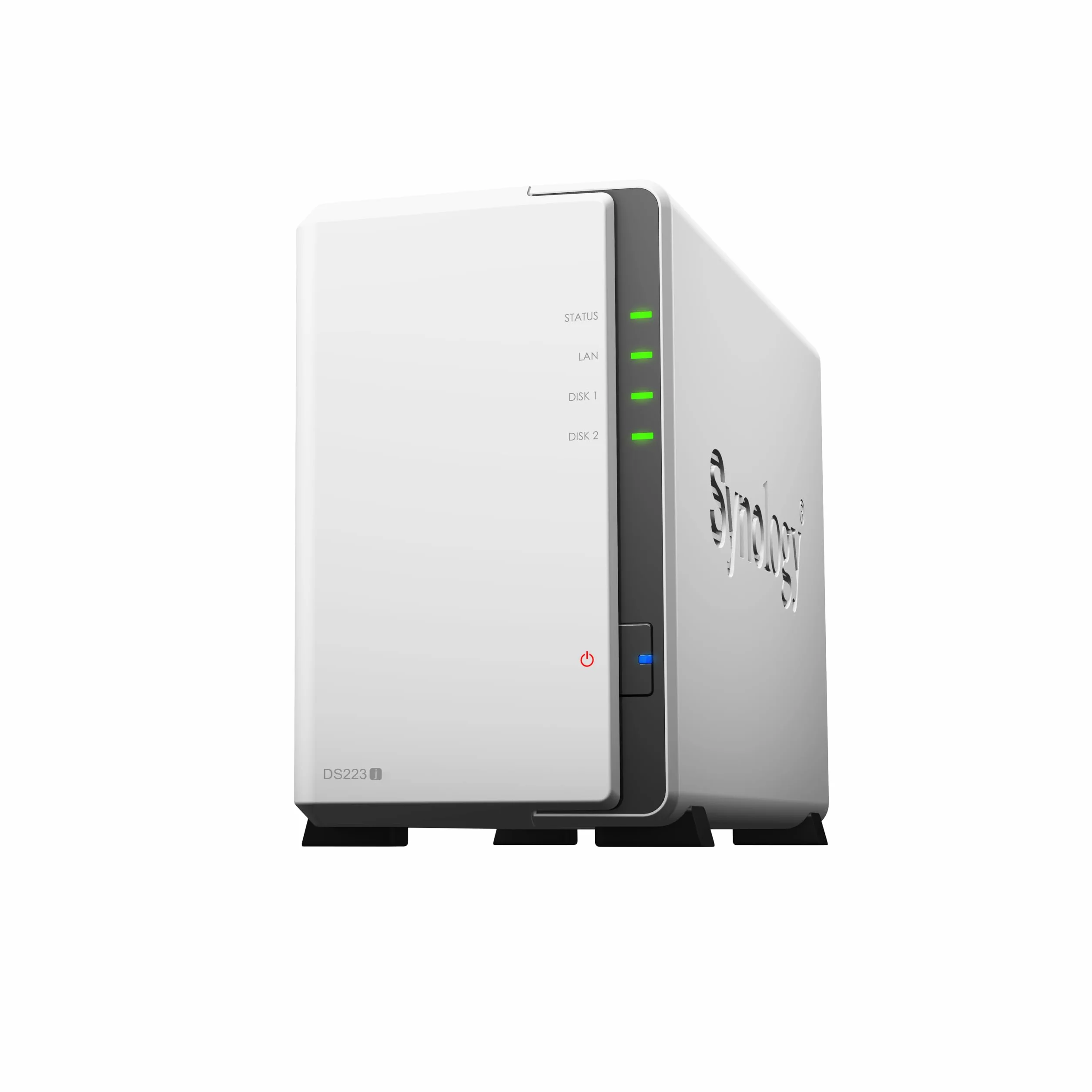 Synology DiskStation DS223J - Unidad de Almacenamiento en Red (Blanco)