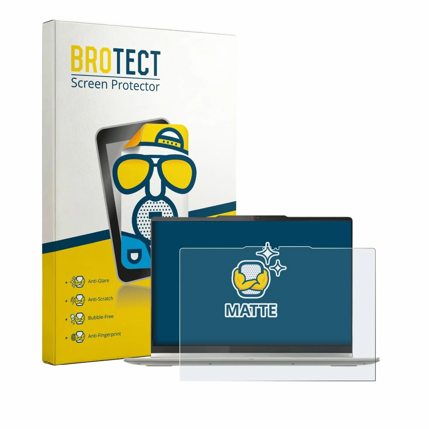 BROTECT Protector Pantalla Anti-Reflejos para Lenovo Yoga 7 2-in-1 Gen 10 14" Película Mate Anti-Huellas