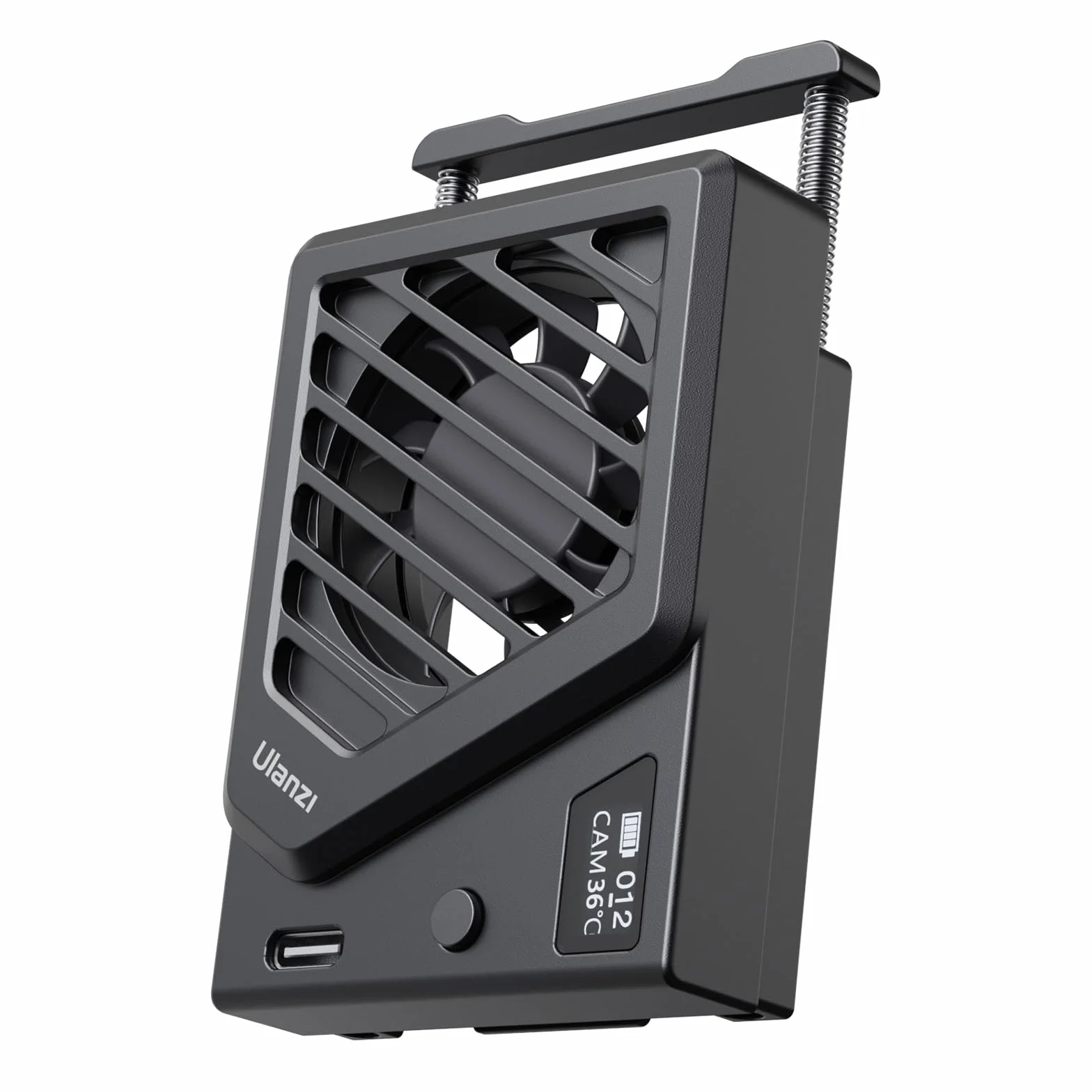 【Versión Actualizada】ULANZI Ventilador de Cámara con Montaje de Resorte, Sistema de Enfriamiento de Cámara Compatible con Sony/Canon/FUJIFILM/Nikon