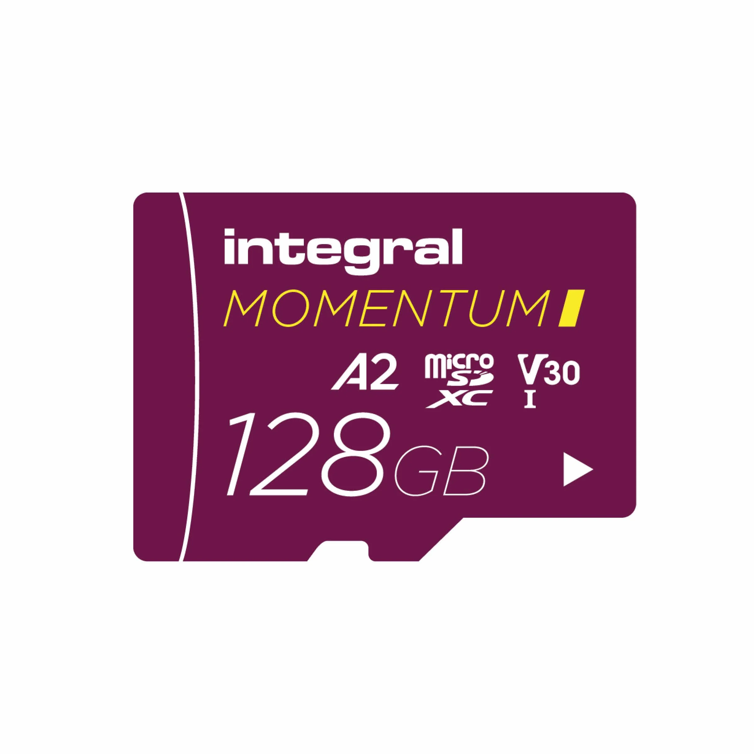 Integral Momentum I Tarjeta Micro SDXC de 128 GB, hasta 210 MB/s de Lectura y 180 MB/s de Escritura, V30, U3, A2, 4K/5K UHD para GoPro, Drones dji, cámaras de acción, Resistente al Agua