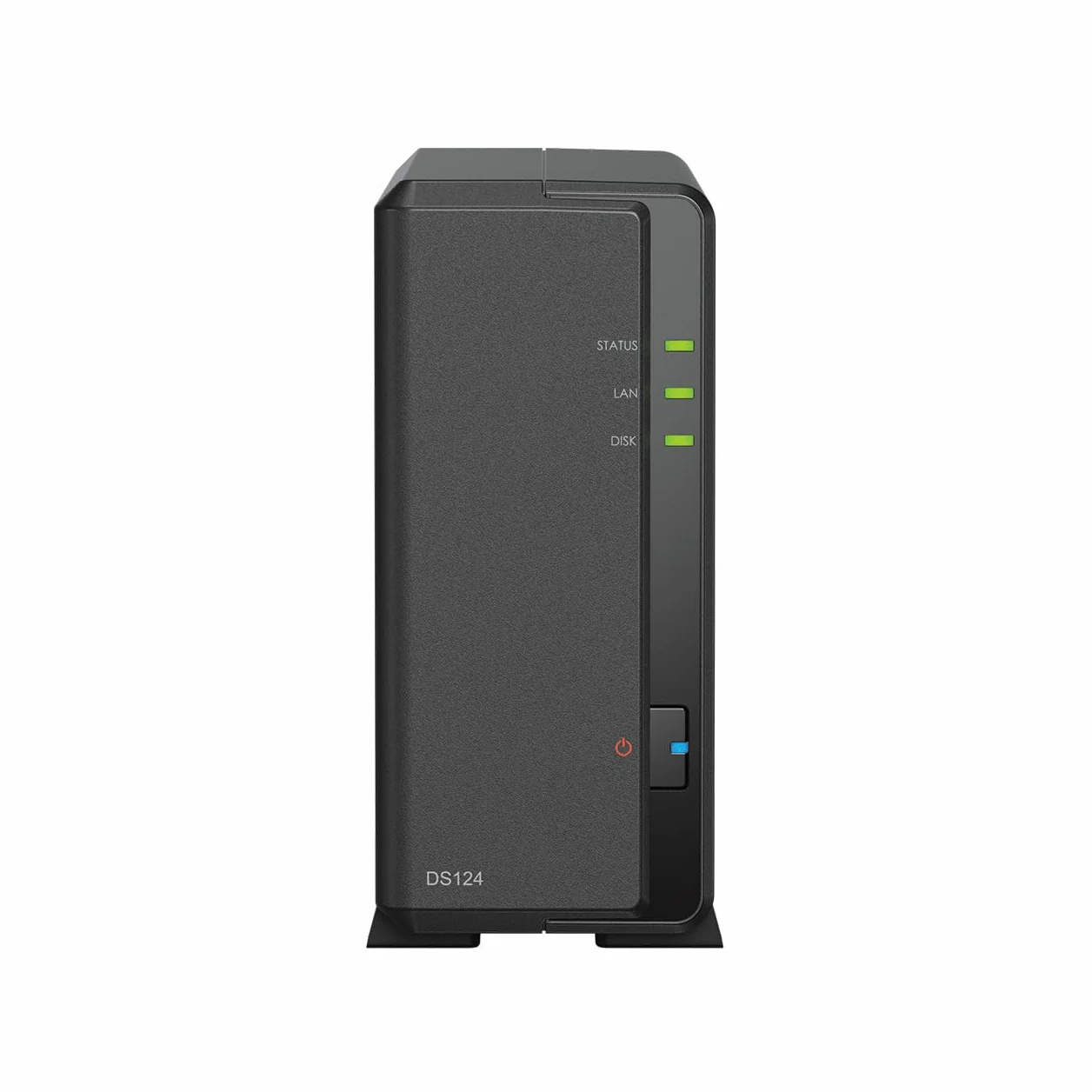 Synology DS124 1-Bay Diskstation NAS (Realtek RTD1619B 4-Core 1.7 GHz 1 GB DDR4 RAM 1 x RJ-45 1GbE puerto LAN), paquete de 4 TB con 1 x 4 TB WD Red Plus HDD (WD40EFPX - 68C6CN0)