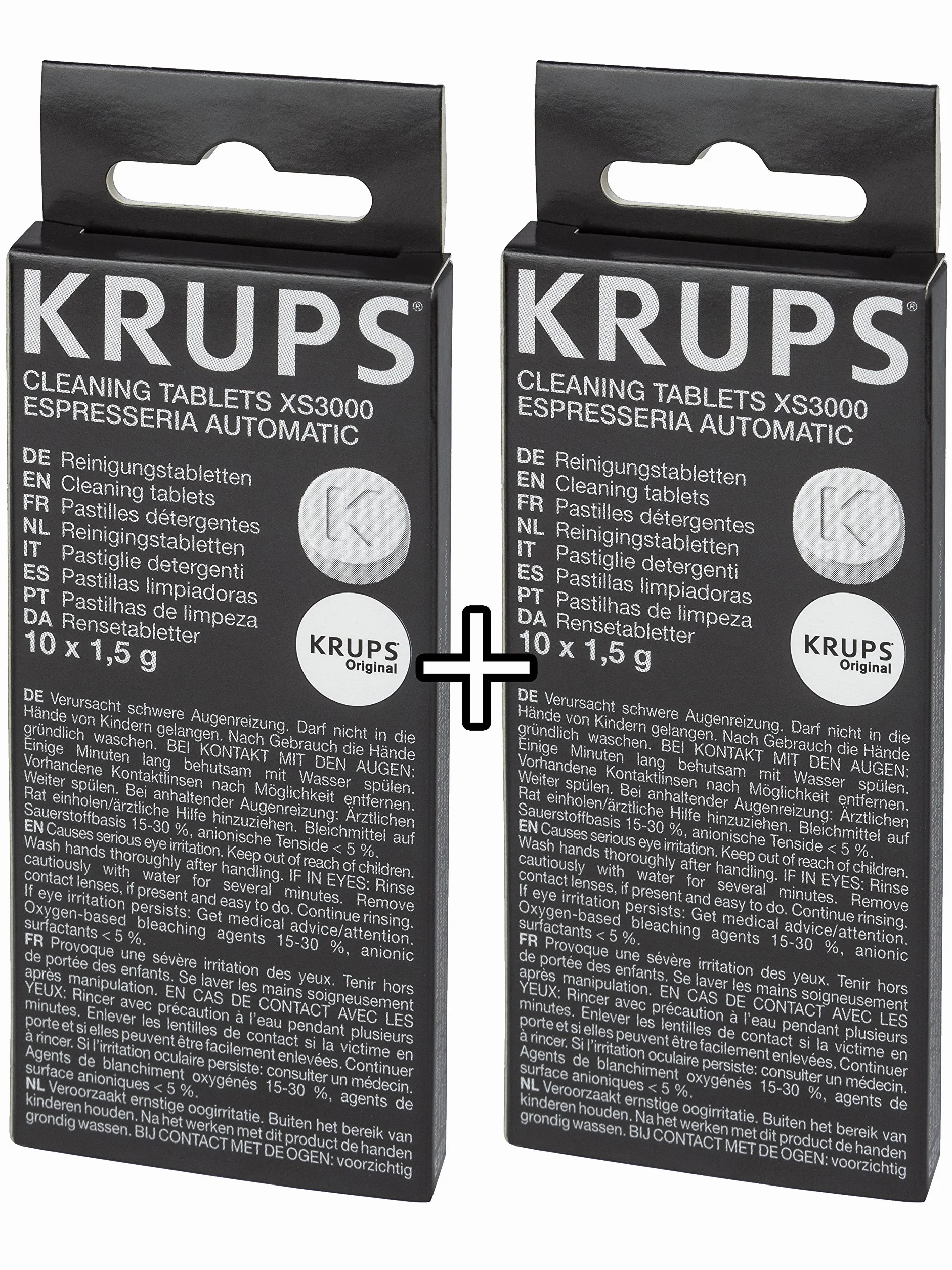 Krups XS3000 Pastillas de limpieza, 2 unidades