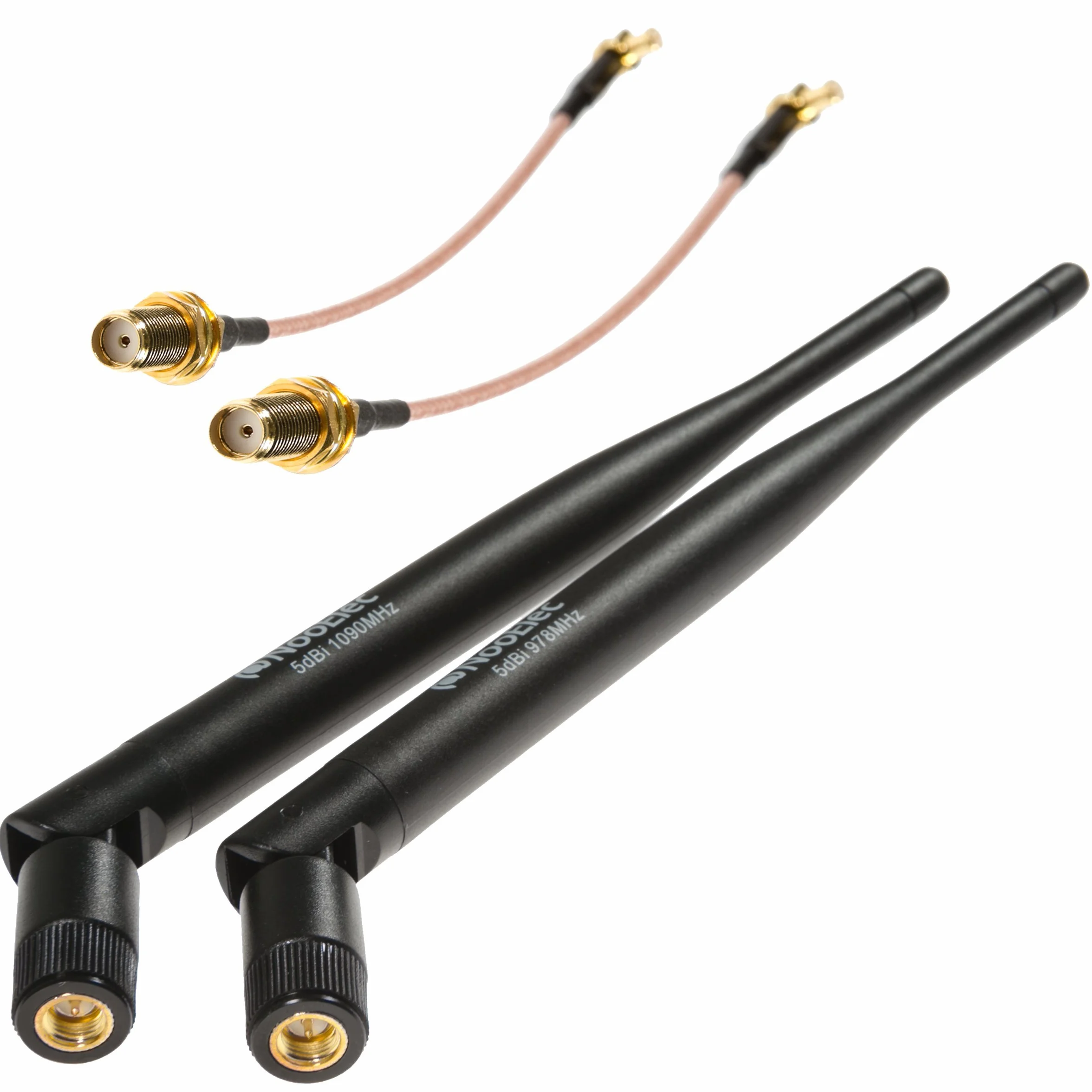 NooElec Dual-Band NESDR Nano 3 Premium ADS-B (978MHz UAT y 1090MHz 1090ES) Paquete para Stratux, Avare, Foreflight, FlightAware y otras Aplicaciones. Incluye 2 SDR, 4 Antenas, 5 Adaptadores.