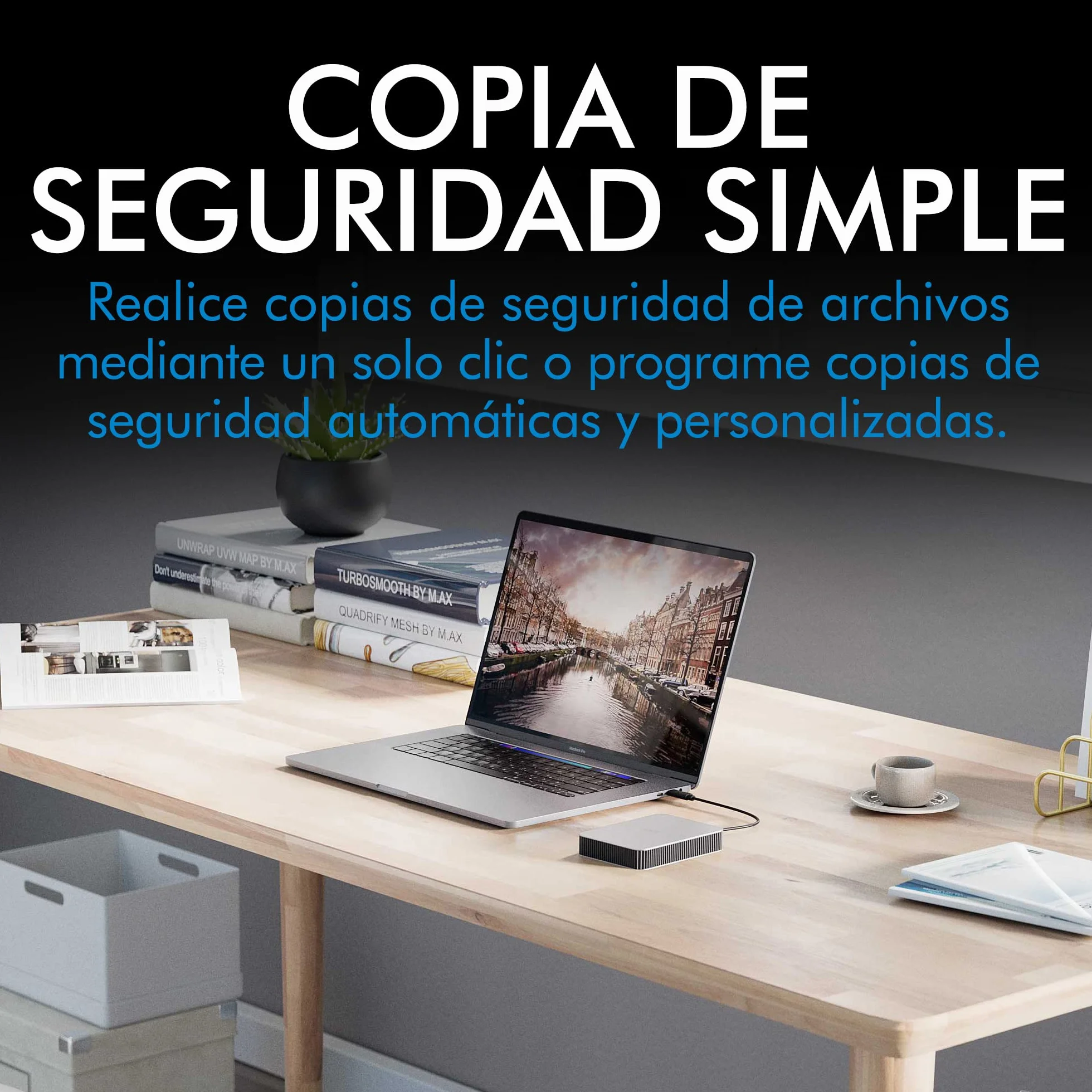 LaCie Mobile Drive V2 1TB — diseño fino, USB‑C Disco duro externo portátil 2,5", Moon Silver, para Mac y Windows — incluye Rescue Data Recovery