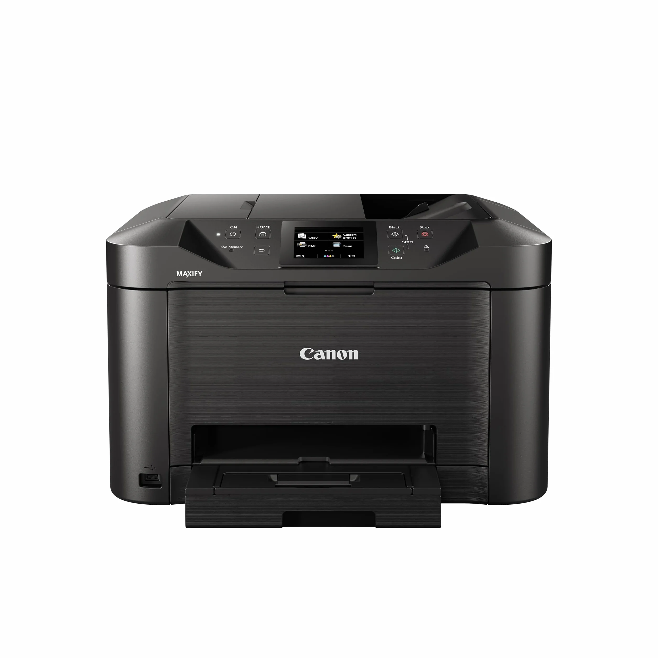 Canon Maxify MB5150 Impresora Compacta Multifunción 4 en 1, Sistema de Inyección de Tinta, WiFi, Pantalla LCD Táctil, ADF de 50 Hojas, Impresión de Alta Velocidad, Capacidad 300 Hojas, Negro