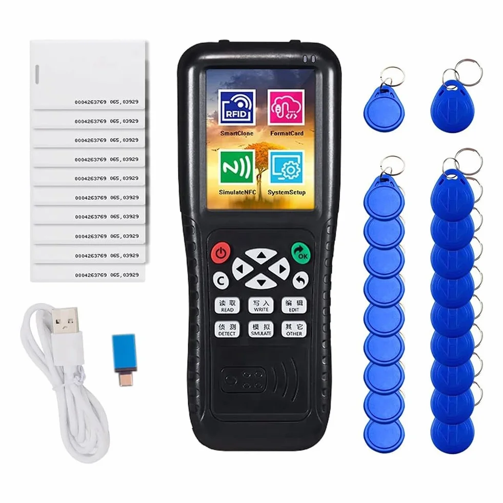 Lector de Copiadora de Tarjetas RFID NFC, Lector de Tarjetas Inteligentes NFC, Copiadora RFID, VersióN en IngléS ICopy X100 NFC ID IC Reader