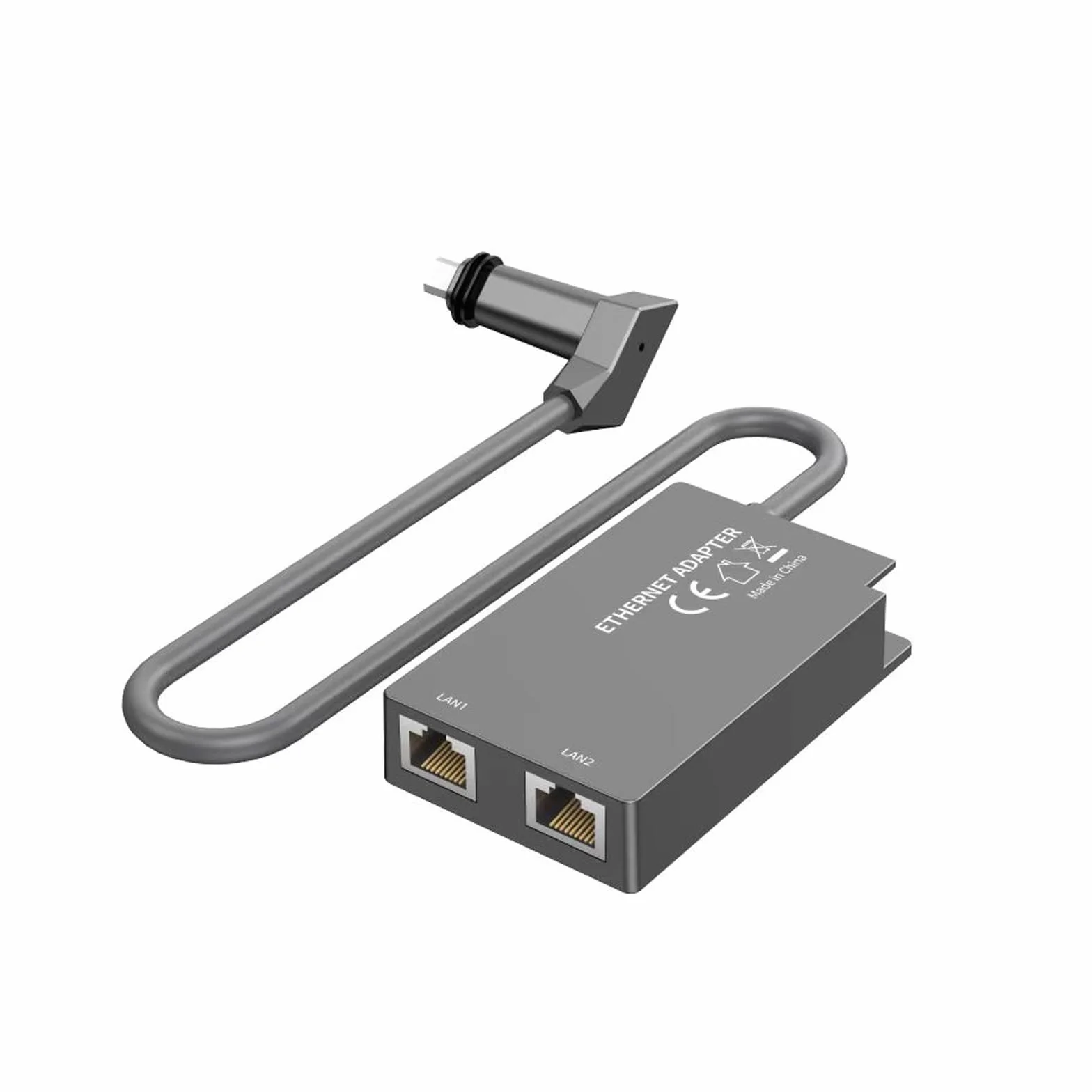 Adaptador Ethernet de 2 puertos, cable de Internet por satélite, red externa para Gen 2 a RJ45, accesorios de red de velocidad rápida, adaptador Ethernet