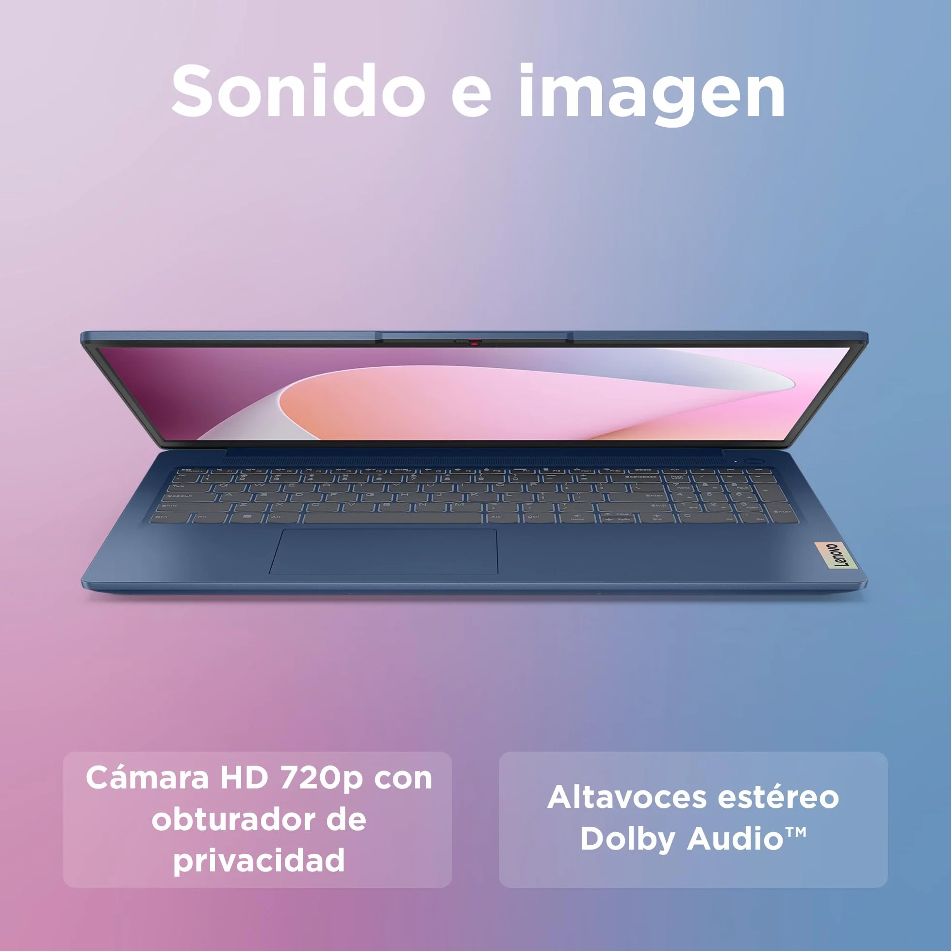 Lenovo IdeaPad Slim 3 Gen 8 – Ordenador Portátil 15.6'' FHD (Intel Core i3-N305, Intel UHD Graphics, 8 GB RAM, 256 GB SSD, Wi-Fi 6, Win 11 Home, Office Trial) Teclado QWERTY Español - Azul Abismo