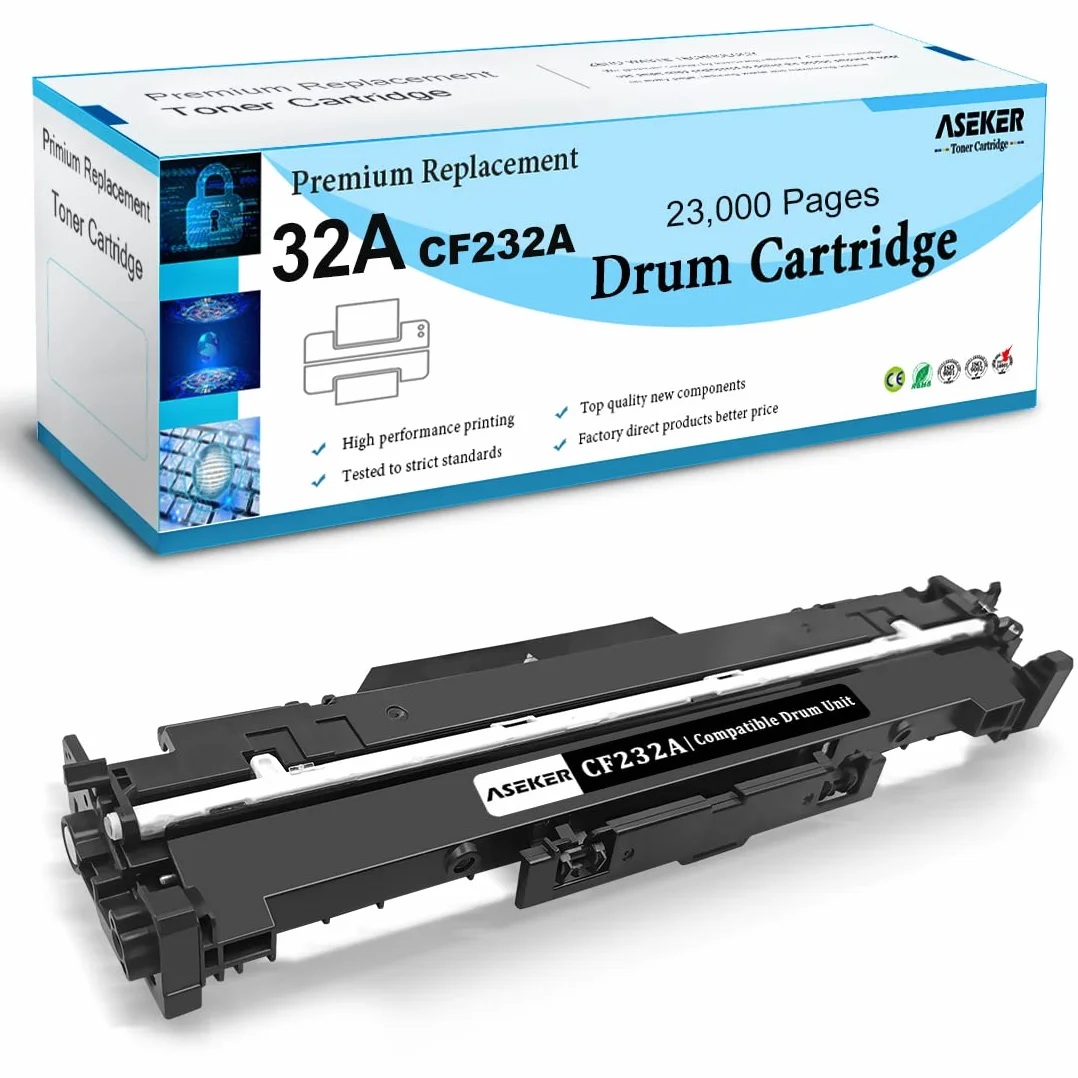 Compatible 32A CF232A Cartucho de Tambor para HP M118 M118dw M203d M203dn M203dw M203 M220 MFP M148 M148dw M148fdw M140 M227fdn M227fdw M227sdn M227 Impresoras 23000 Páginas (Negro Tambor)