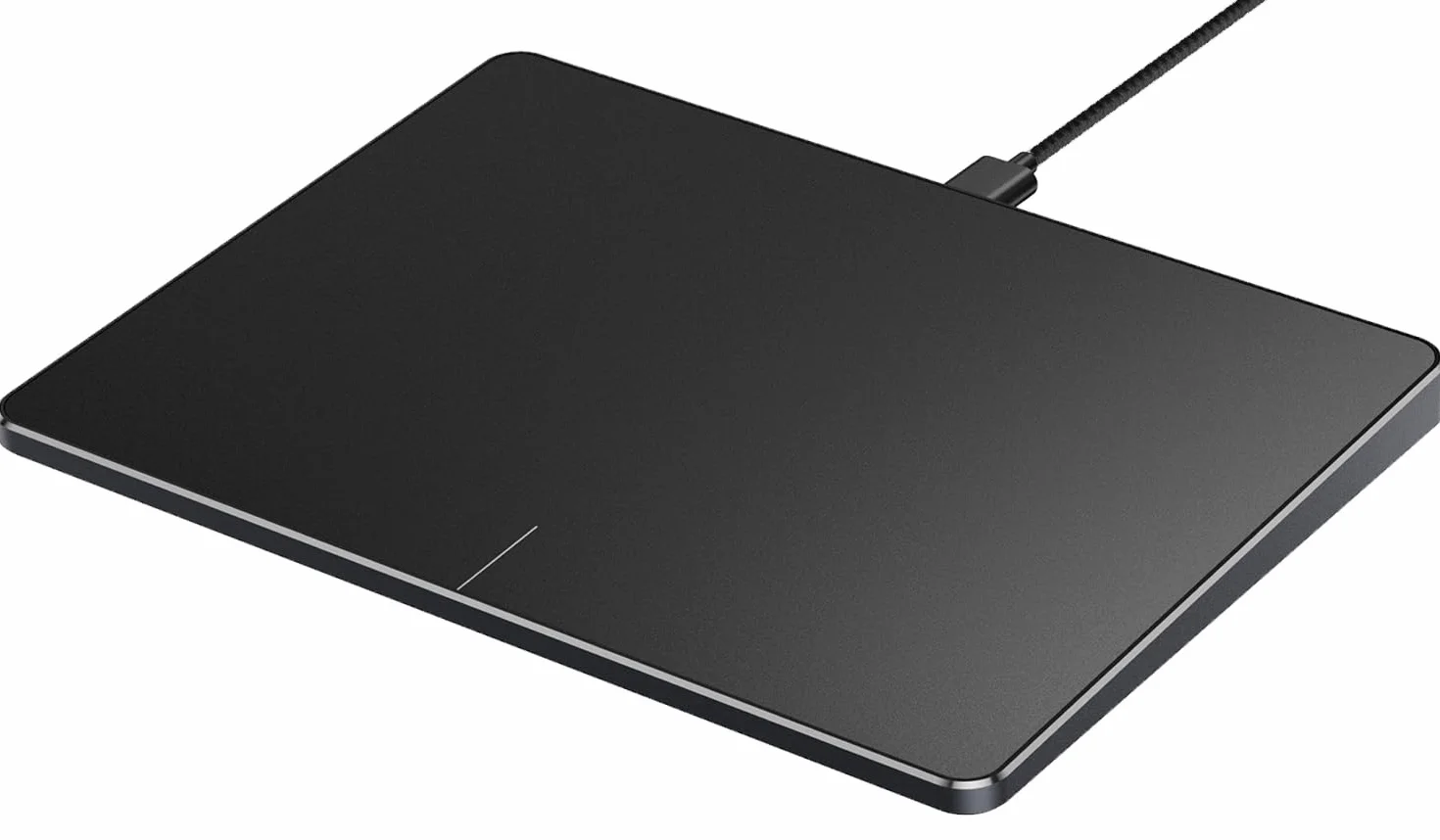 ProtoArc T1 Touchpad, Trackpad Ratón Compatible con Windows 11/10/7, Recargable, USB Conexión por Cable, Superficie Multi-Touch - Negro