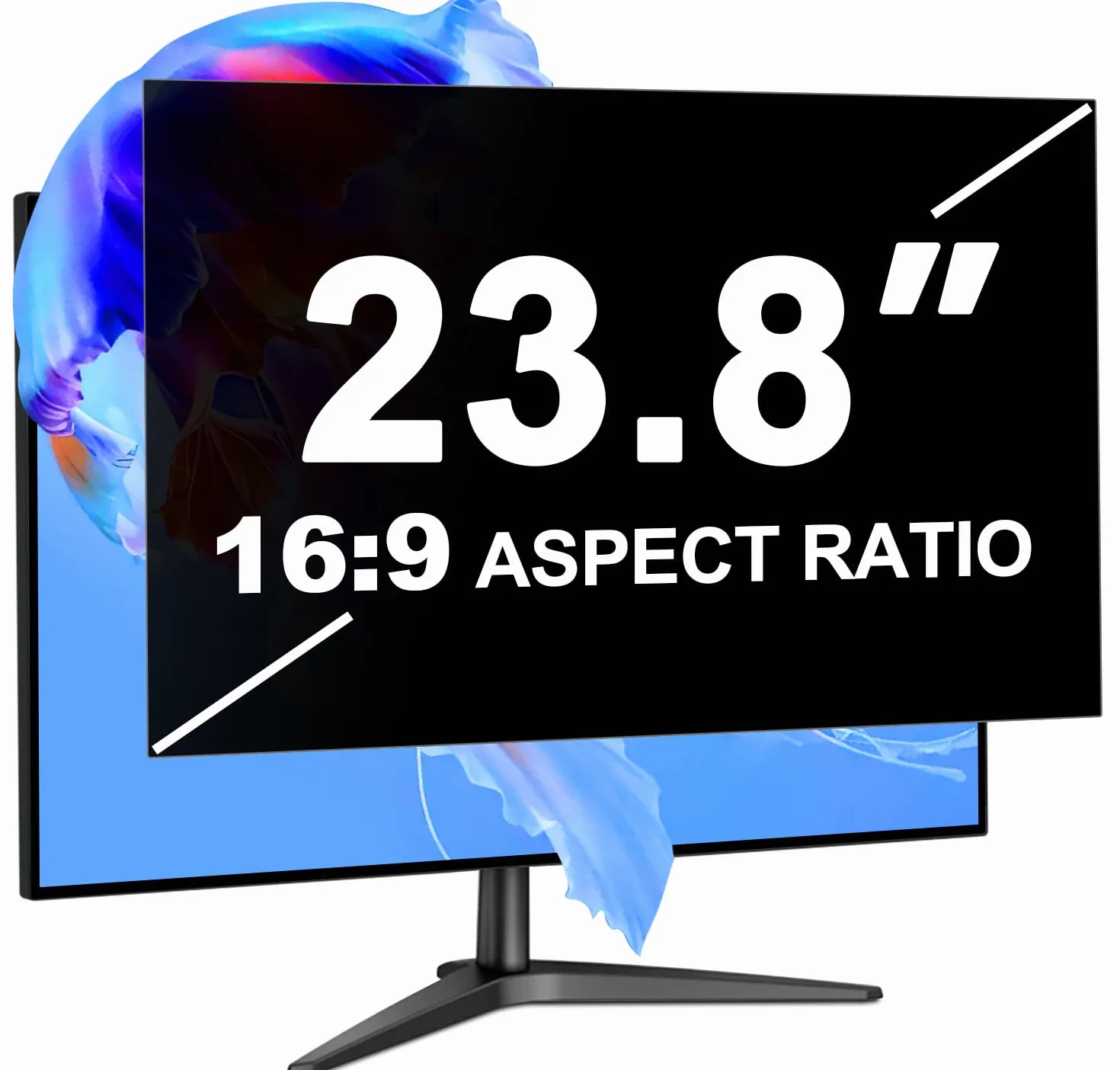Filtro de privacidad para pantalla de 23,8 pulgadas (528 mm*297 mm) PC&Monitor | Desmontable, anti-luz azul, anti-reflejos, Filtro de privacidad 23.8" Filtro de película Protector de pantalla para PC