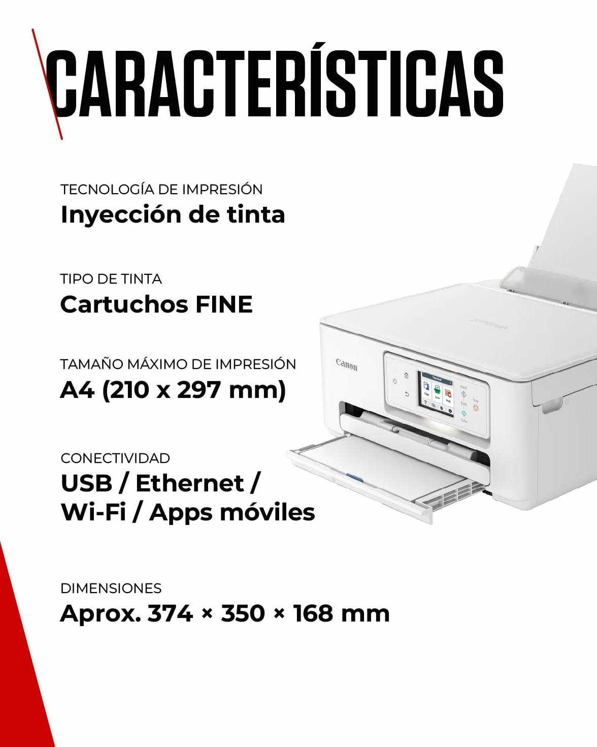 Canon PIXMA TS7650i – Impresora Multifunción para Uso Doméstico | Conexión Inalámbrica, Imprime Desde tu Smartphone | Impresoras con PIXMA Print Plan