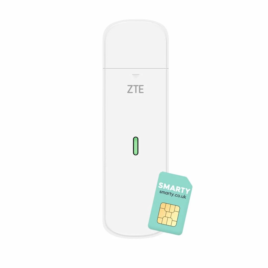 ZTE Dongle USB MF833, CAT4/4G, Desbloqueado de bajo Costo, para Viajes, Wi-Fi de Negocios, Streaming, Juegos, navegación, Compatible con configuración de múltiples Bandas, 2 años de