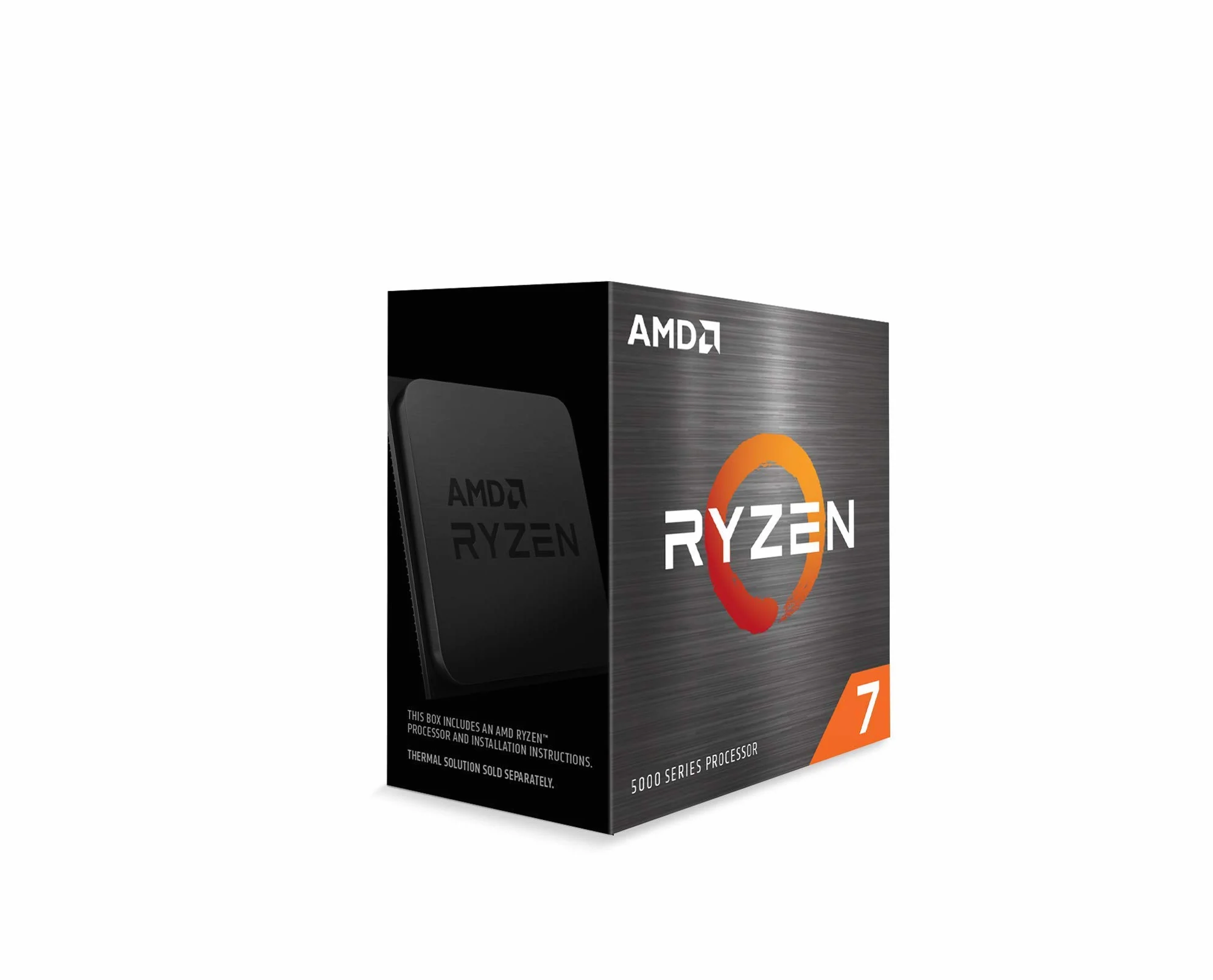 AMD Ryzen 7 5800X Procesador (8 núcleos/16 threads, 105W DTP, Socket AM4, 36 MB Caché, Reloj de aumento máx. hasta 4,7Ghz, no cooler)