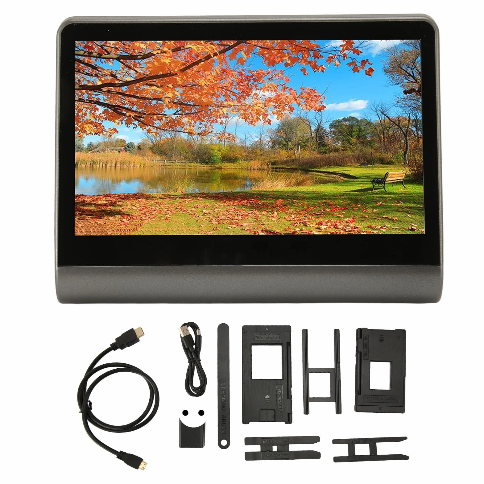Escáner de película Digital, Escáner de Diapositivas de Película con Pantalla HD a Color de 7 Pulgadas 48MP JPEG Digital Photo Convierte Diapositivas y Negativos en Fotos
