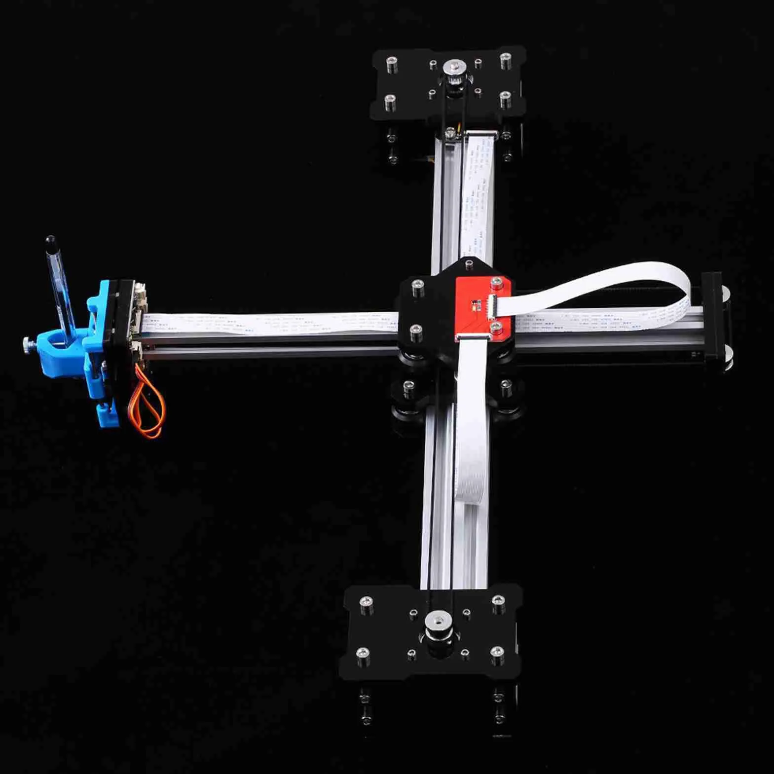 Plotter Pen Drawing Robot Robot Máquina de Dibujo Ensamblado para Escribir Silver (Enchufe de la UE)