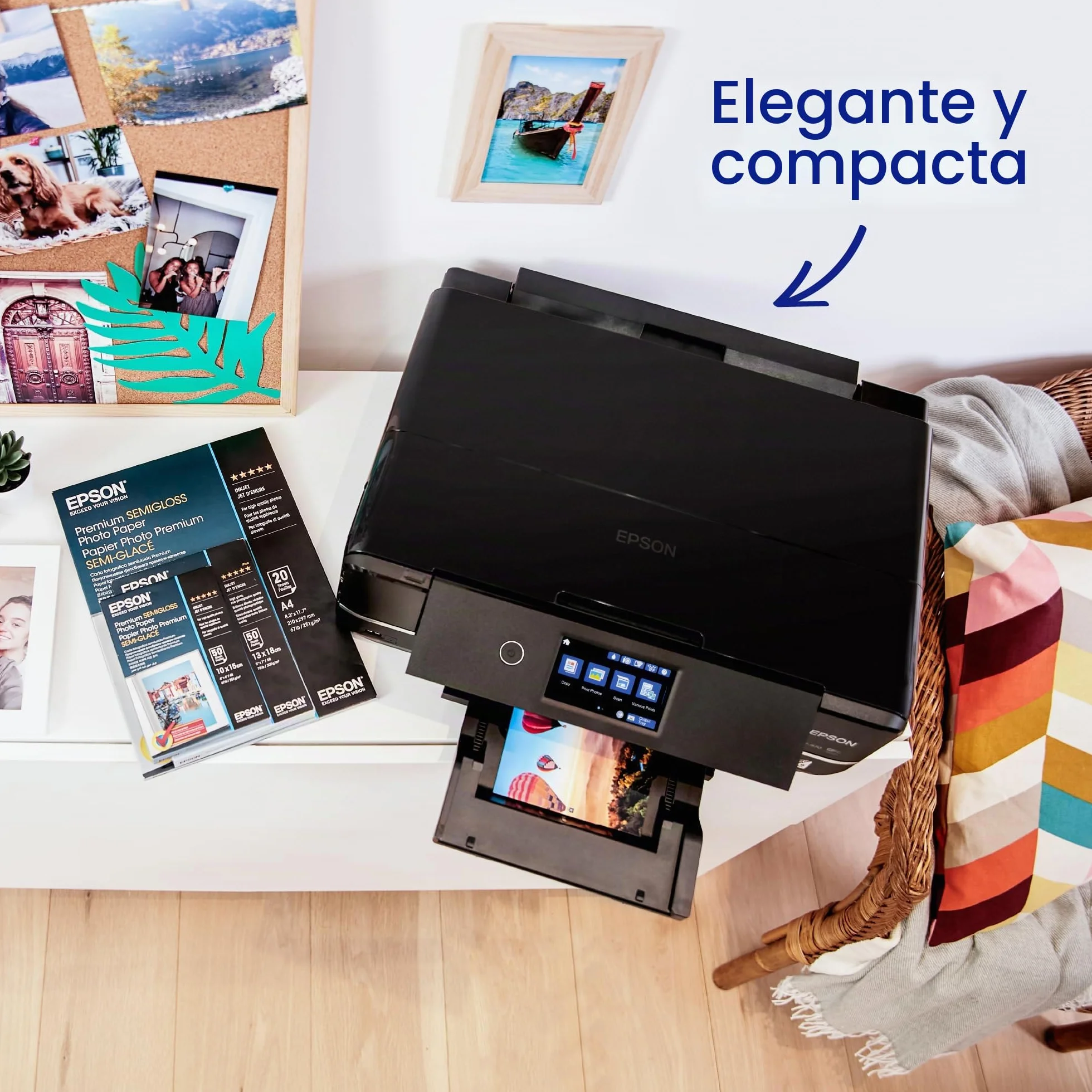 Epson Expression Photo XP-970 | Impresora Fotográfica WiFi A3 Multifunción | Impresión Doble Cara Automática | Bandejas Separadas Papel Fotográfico y A3 | Sistema Tinta 6 Colores Especial Fotografía