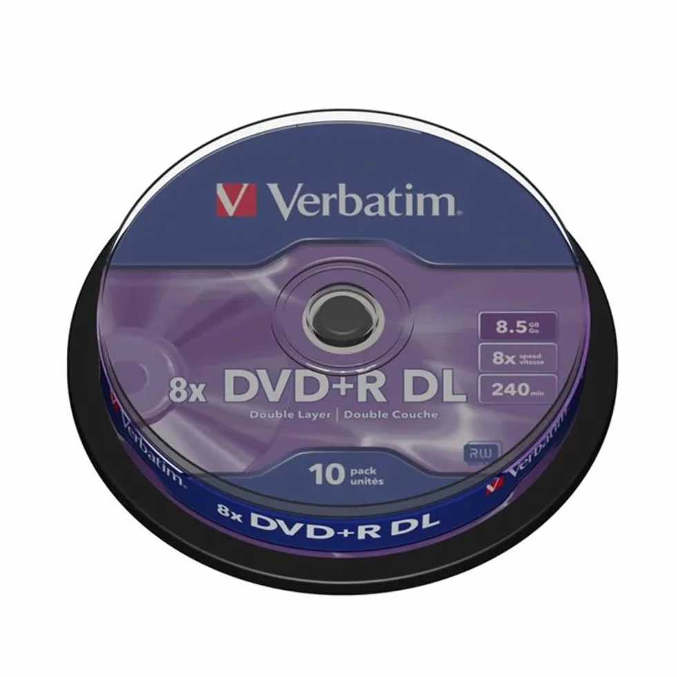 DVD + R DL 8.5 GB 8 X Verbatim Spindel 10 Unidades