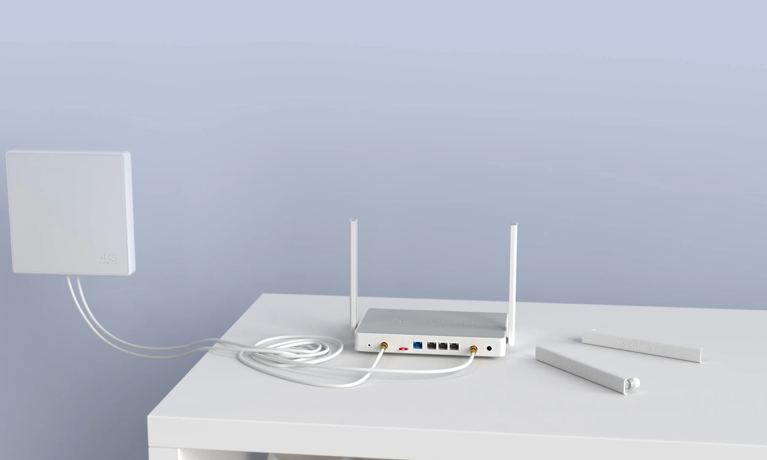 Keenetic Hero 4G+ AX1800 Mesh Wi-Fi 6 4G+ Modem Router with a 4-Port Gigabit Smart Switch and USB 3.0 Port