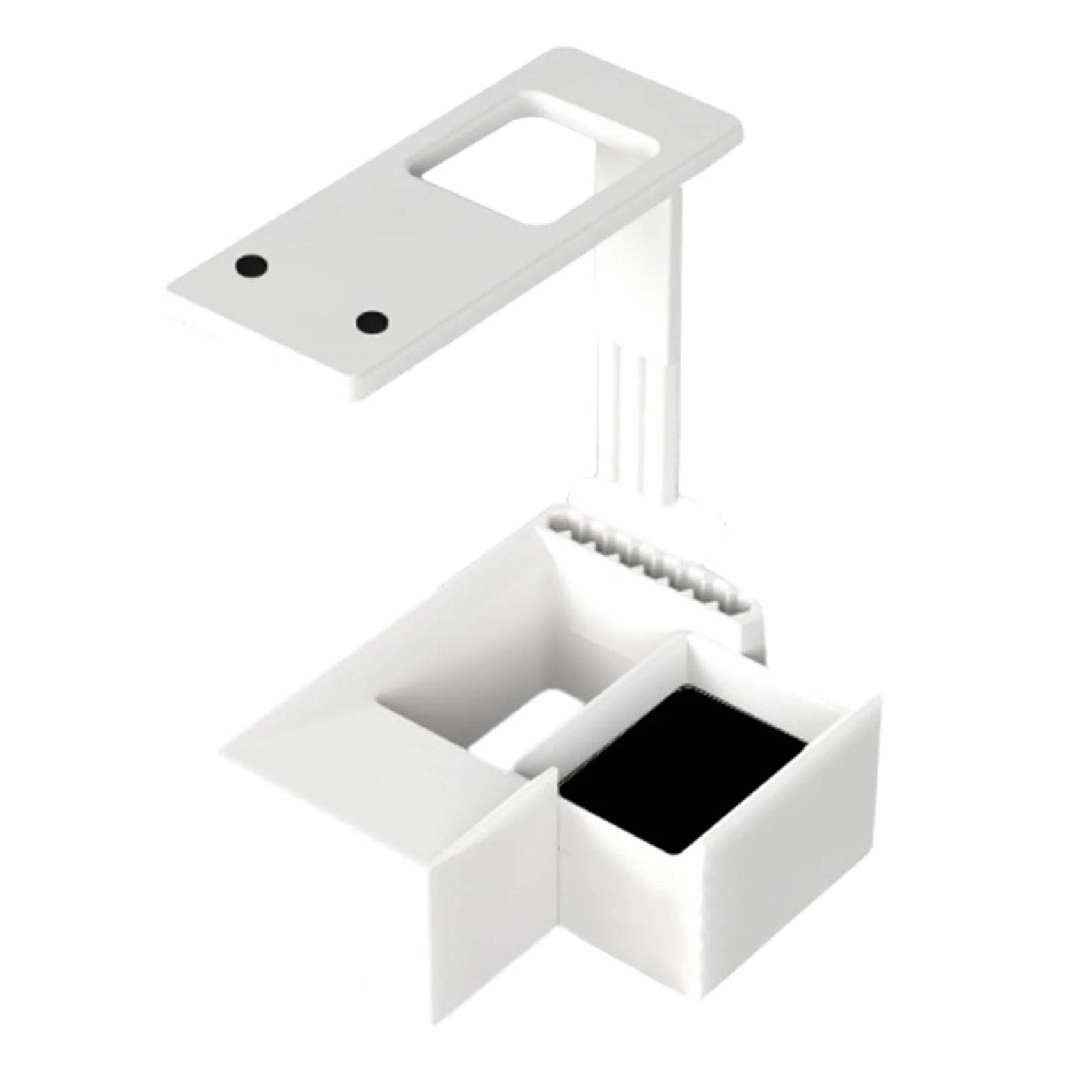 Soporte de escaneo de tarjetas comerciales, escáner de tarjetas portátil con soporte para teléfono, diseño base sin deslizamiento, escaneo rápido, herramienta de escaneo multifuncional para clasificar