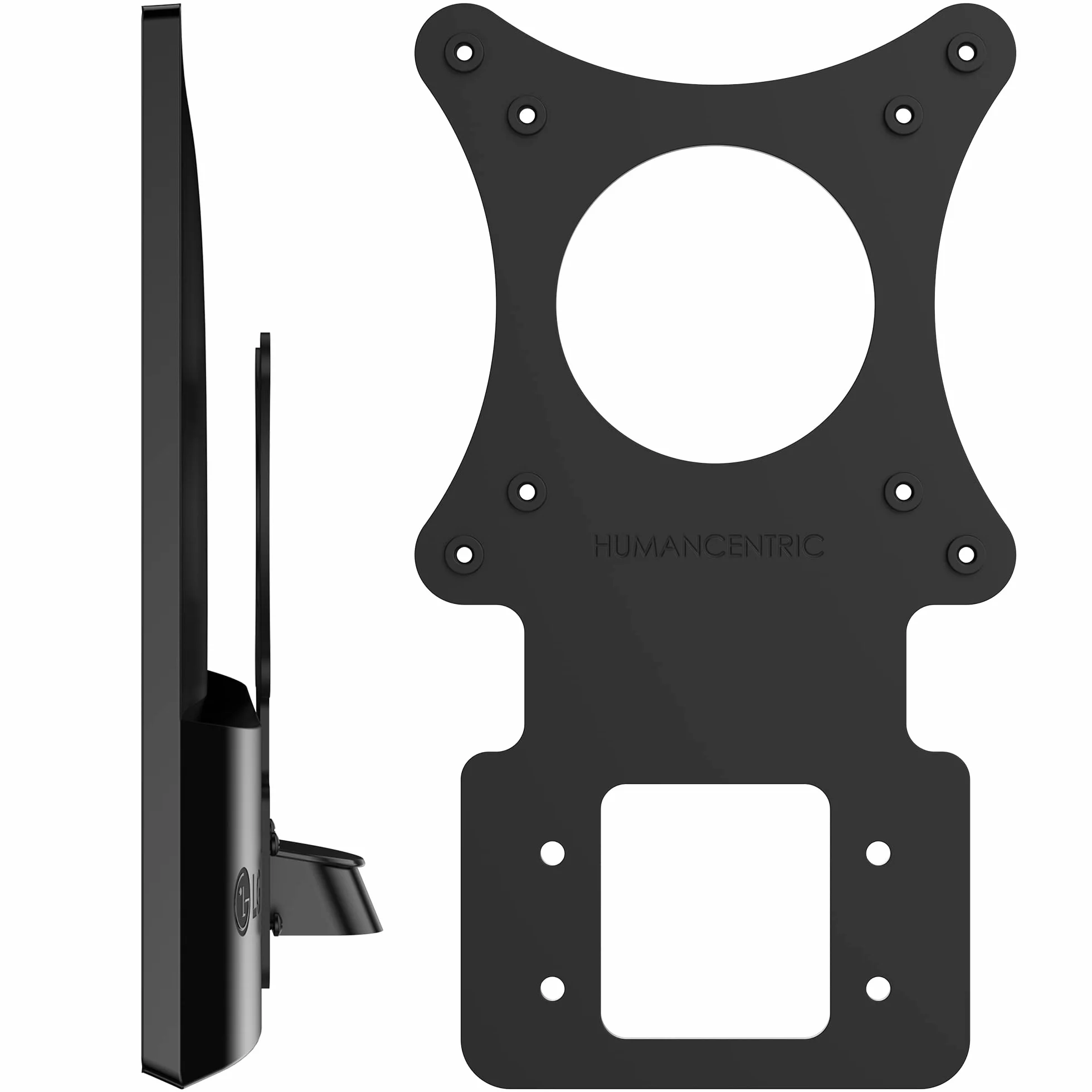 HumanCentric Adaptador de Montaje VESA para monitores LG 24MP58VQ, 24MP58VQ-P, 24MP59HT, 24MP59HT-P, 24MP60VQ, 27MP58VQ, 27MP58VQ-P, Soporte de Montaje VESA para Soporte, Brazo o Escritorio