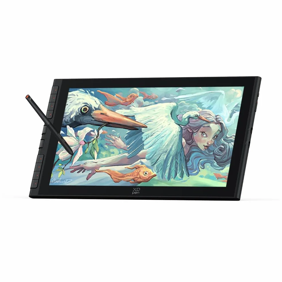 XPPen Artist 16 3rd Tableta Gráfica con Pantalla FHD, Tableta Dibujo Digital Profesional de 15.4 Pulgadas con X4 Lápiz de 16K Niveles y 2 Diales y Soprte Plegable