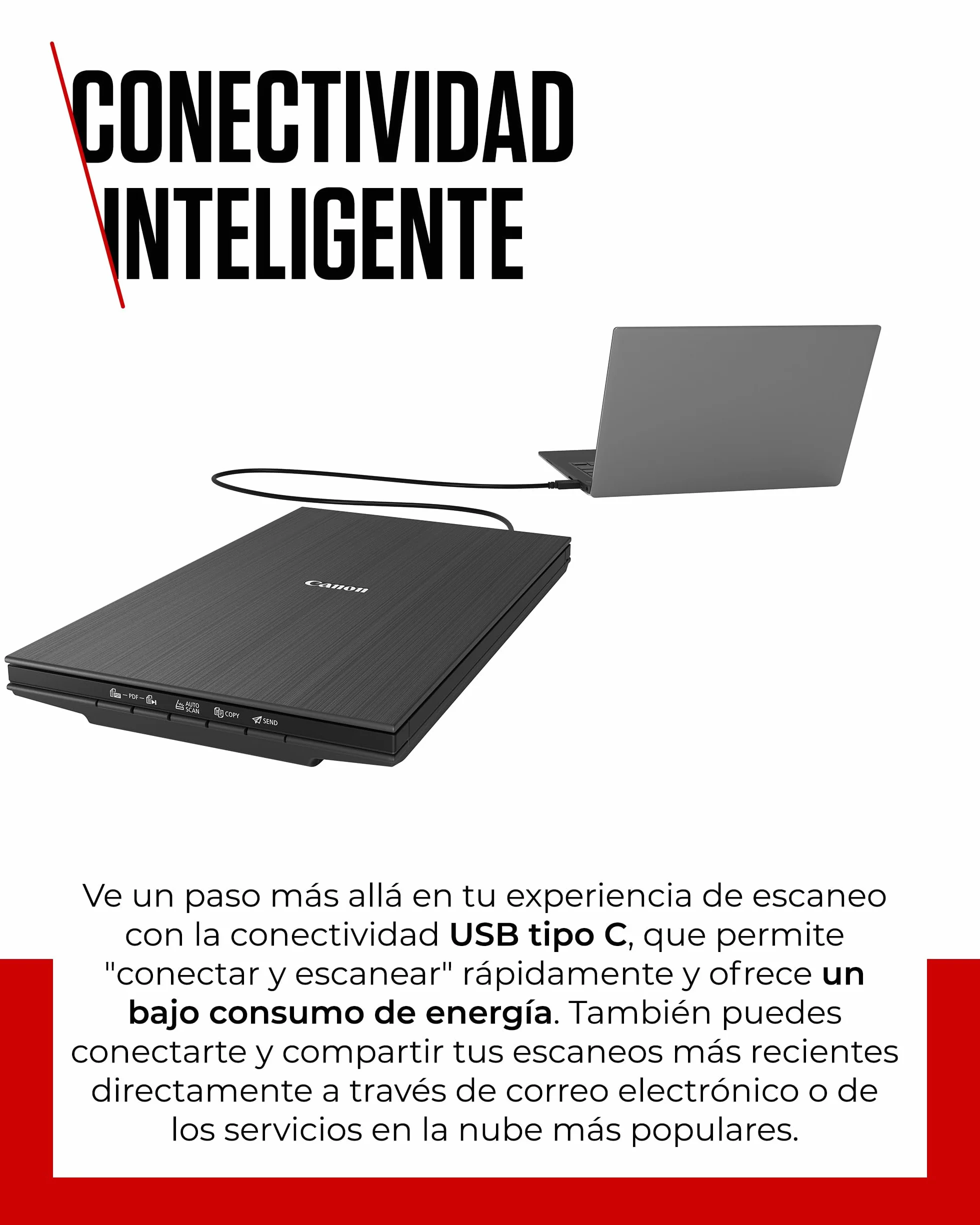 Canon CanoScan LiDE 400 Escáner Plano A4 4800x4800ppp Negro